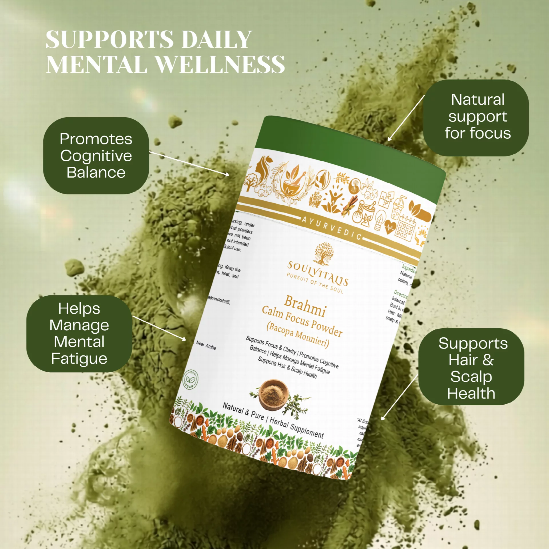 Brahmi Calm Focus Powder