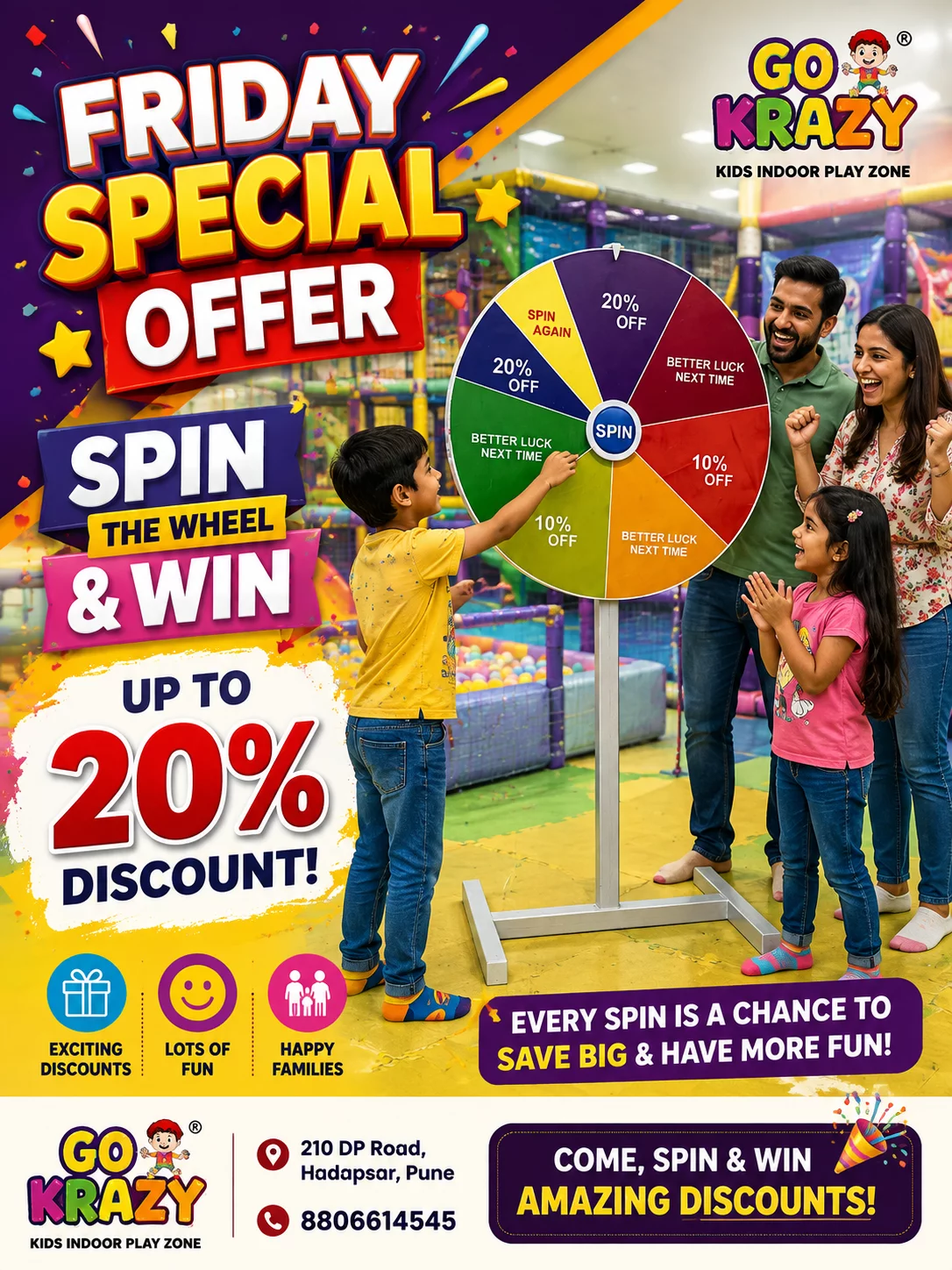 Friday Spin the Wheel (Upto 20% Discount)