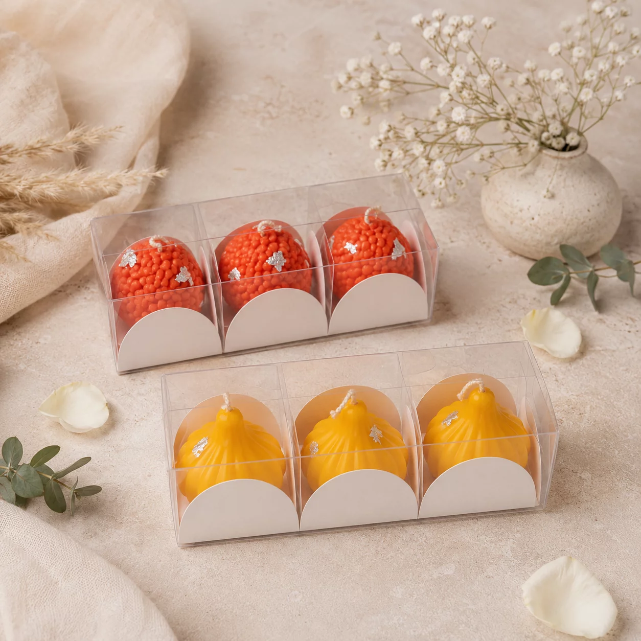 Ladoo Candle [Pack of 4]