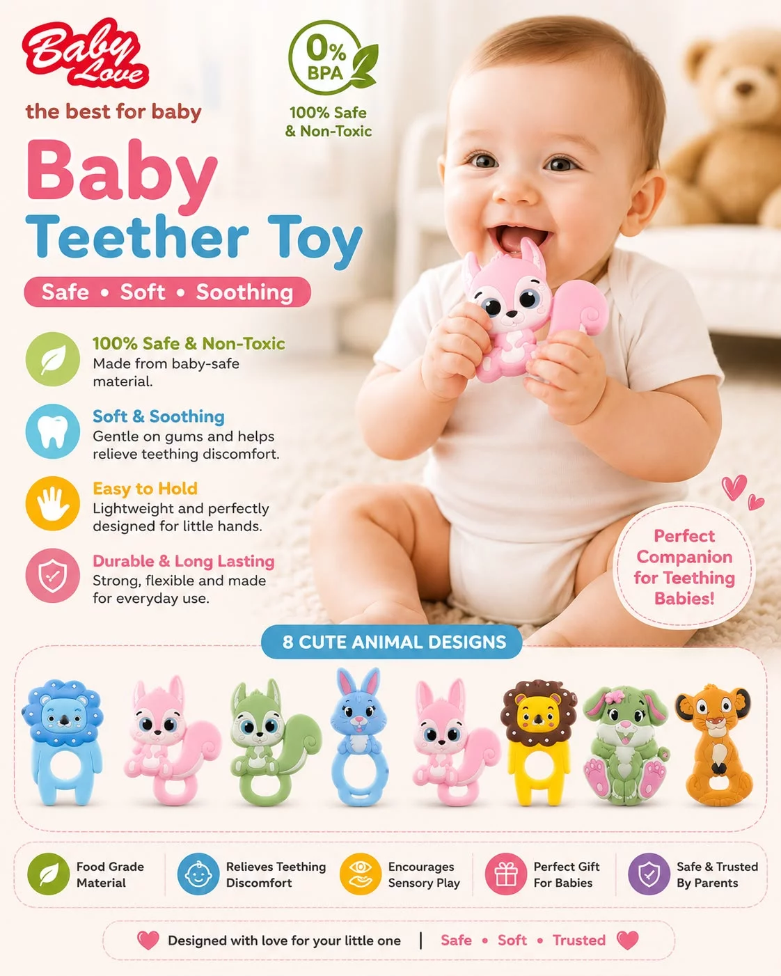 Baby Teether Silicon
