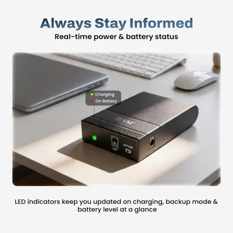 EVM EWRT-002 Mini UPS CENTRONIX COMPUTERS 📍 M4, Navrang Plaza, 35, Sneh Nagar, Sapna Sangeeta Main Road, Indore (M.P.) – 452001