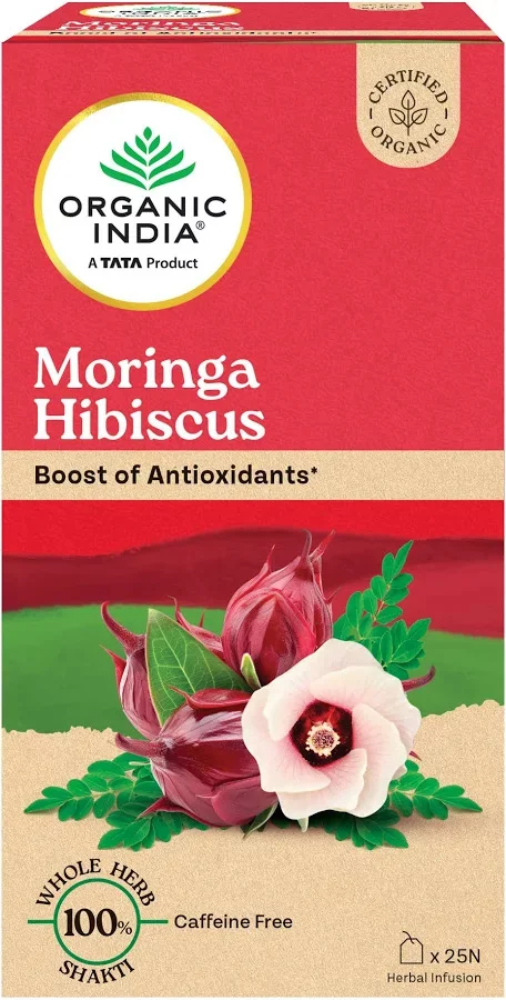 Organic India Moringa Hibiscus
