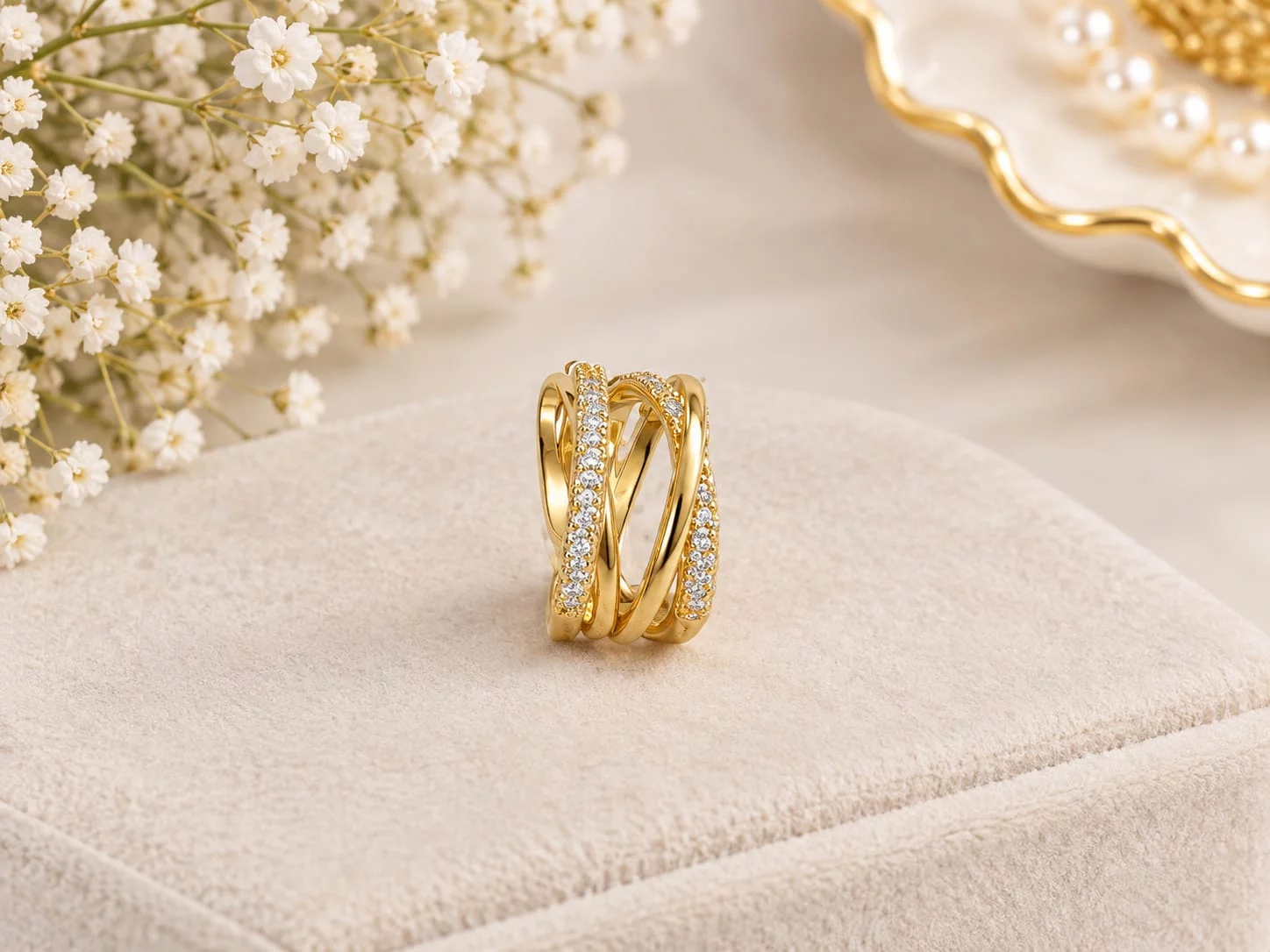 Double Layer Adjustable Cuff Ring