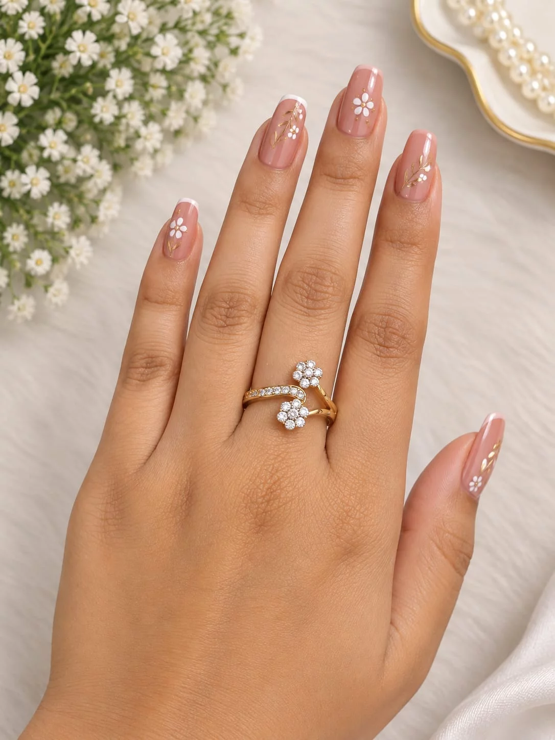 Double Flower Ring