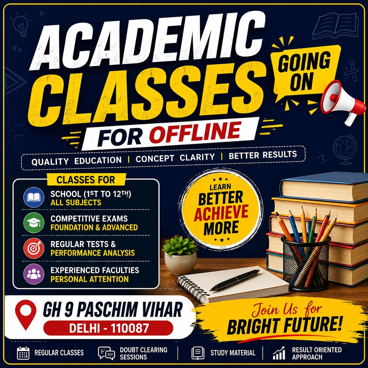 Class 6 to 12 Coaching in Uttam Nagar, Delhi
