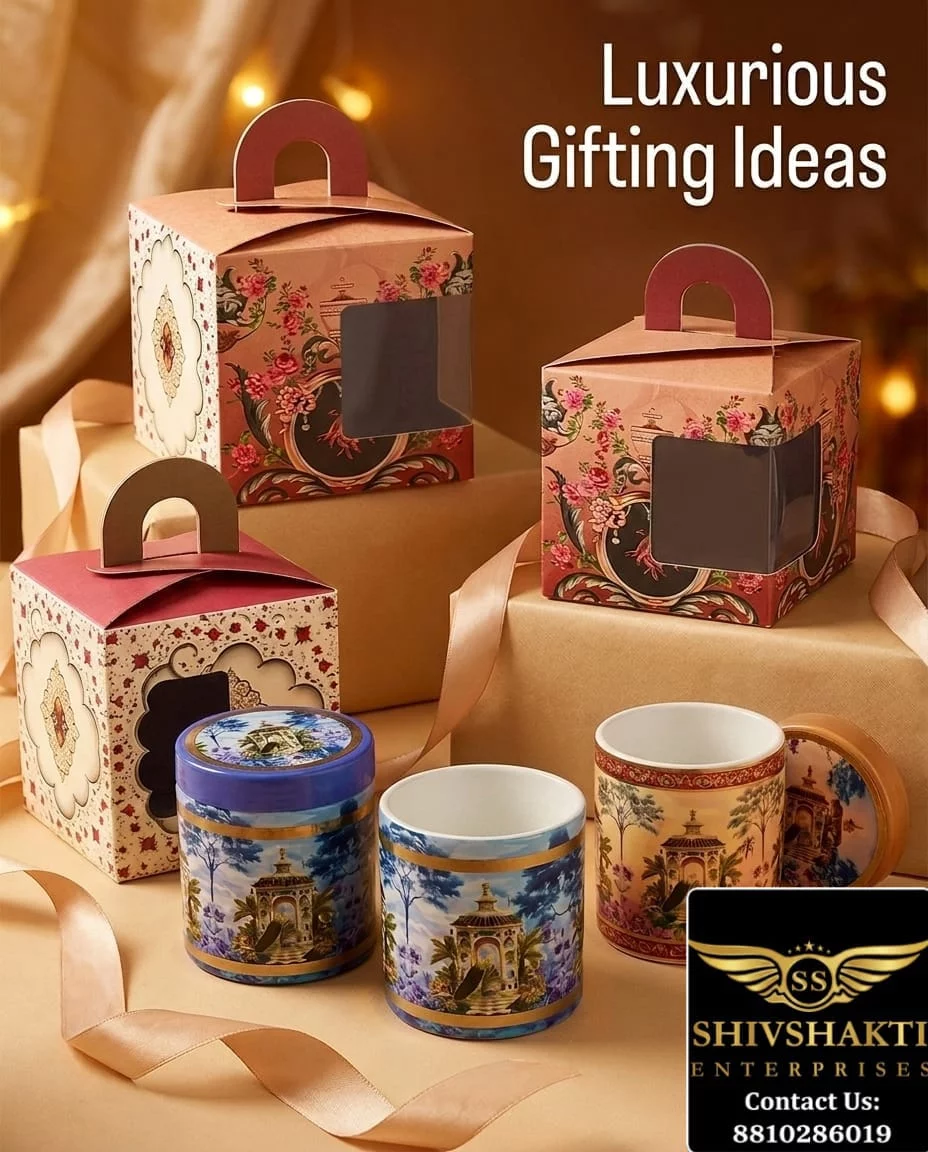 Air Tight Tin Jar with Box