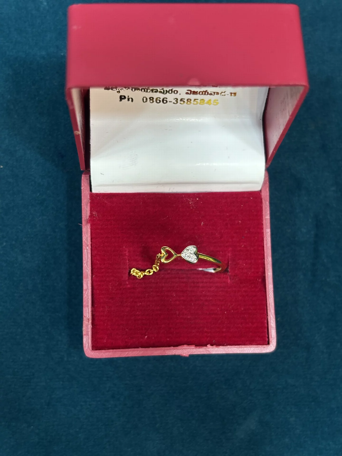 Half chain Diamond ring Amrutha Jewellers 23-11-7, Nageswara Rao Pantulu Rd, Satyaranayana Puram, Vijayawada, Andhra Pradesh 520011, India