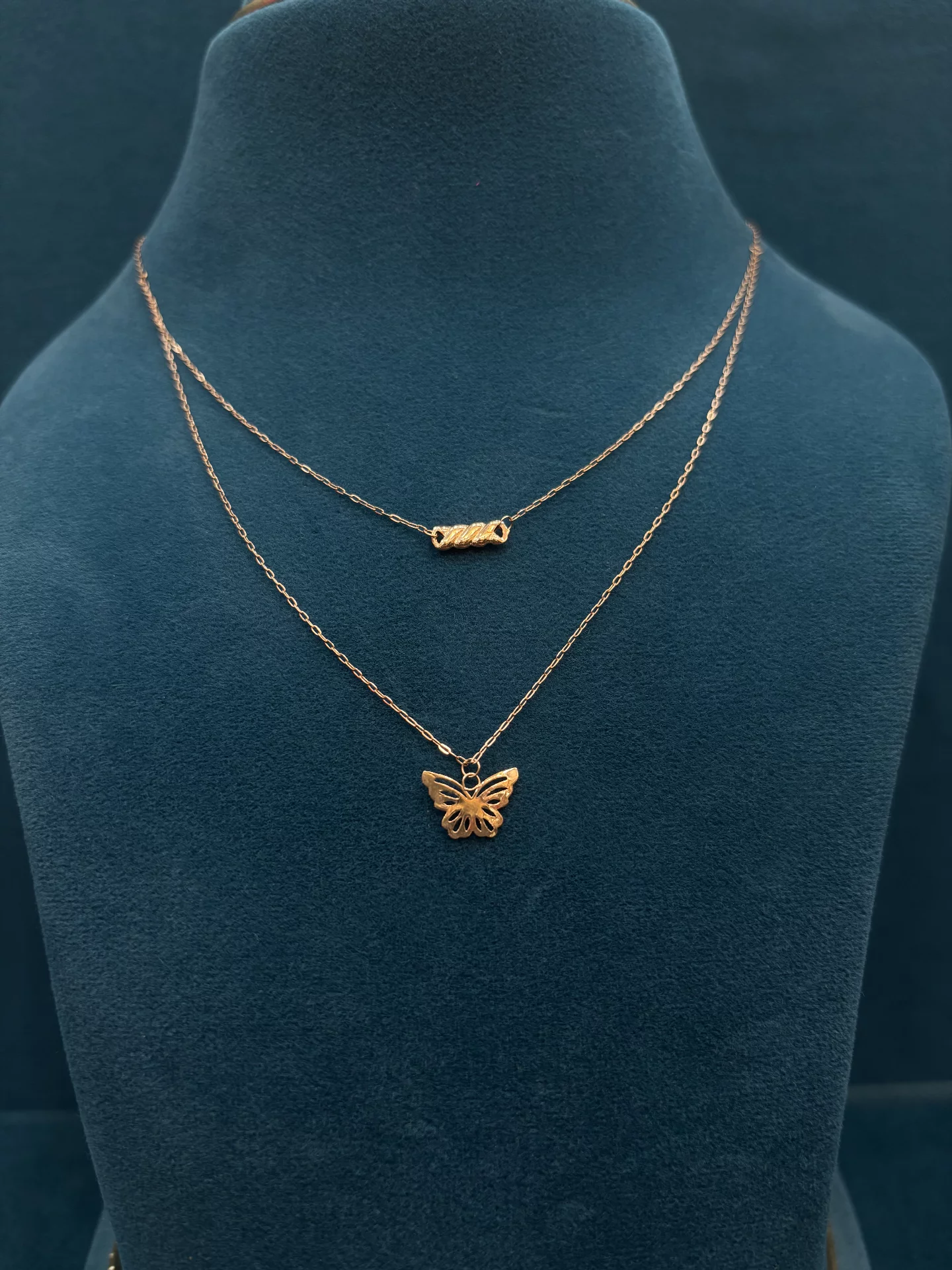 Butterfly Double Layered Chain Amrutha Jewellers 23-11-7, Nageswara Rao Pantulu Rd, Satyaranayana Puram, Vijayawada, Andhra Pradesh 520011, India