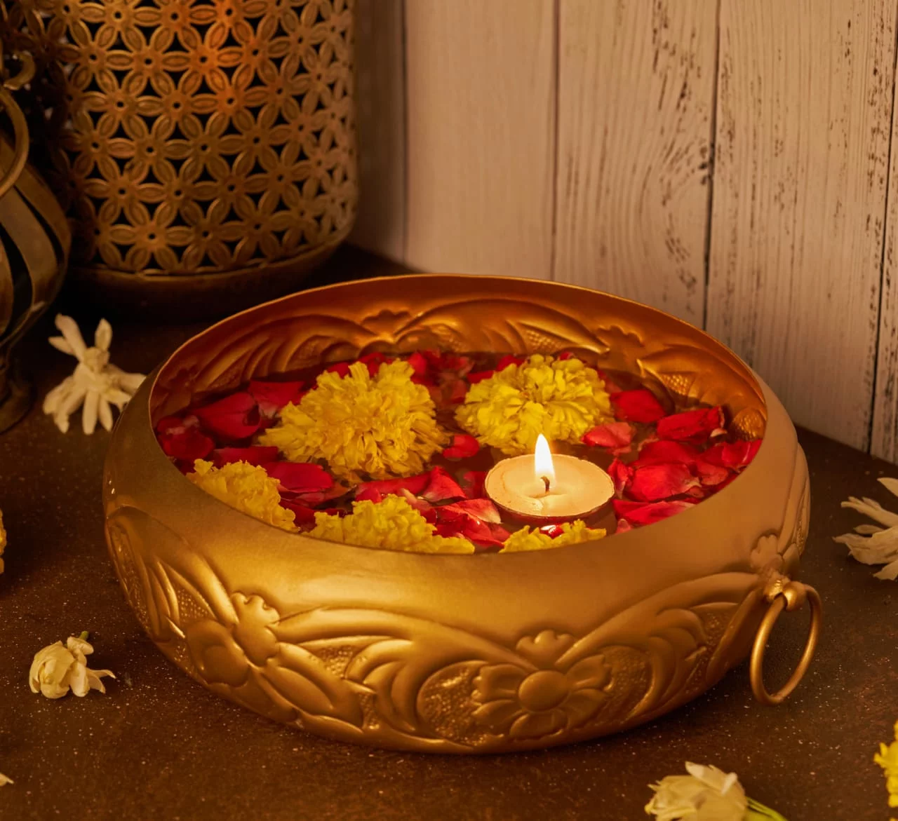 Decorative Metal Urli Bowl