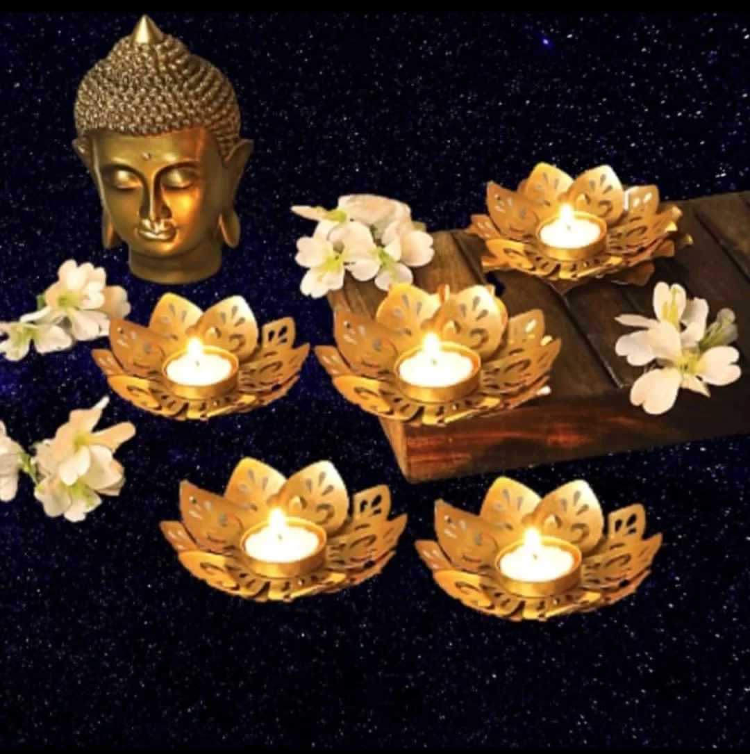 Beautiful Lotus Tealight Holder Candle Stand