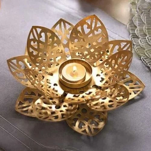 5 pcs Lotus Tea Light Candle Holder