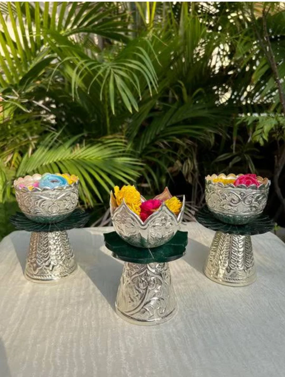 Silver Pooja Diyas