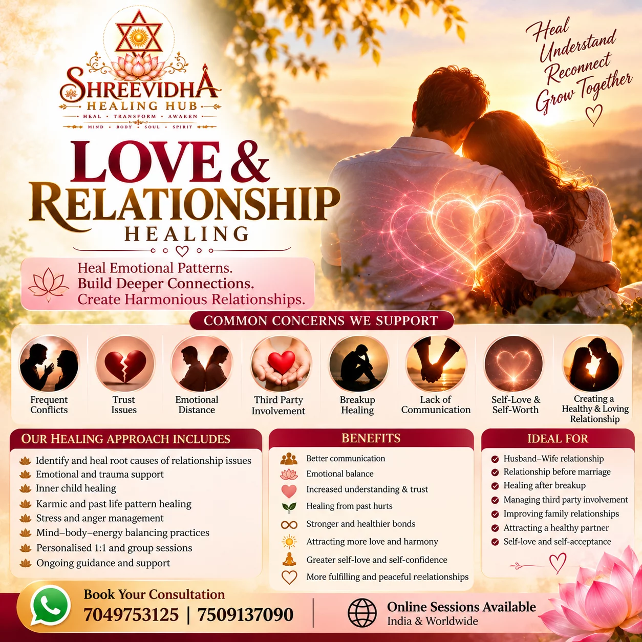 Love and Relationship Healing Shreevidha Healing Hub 