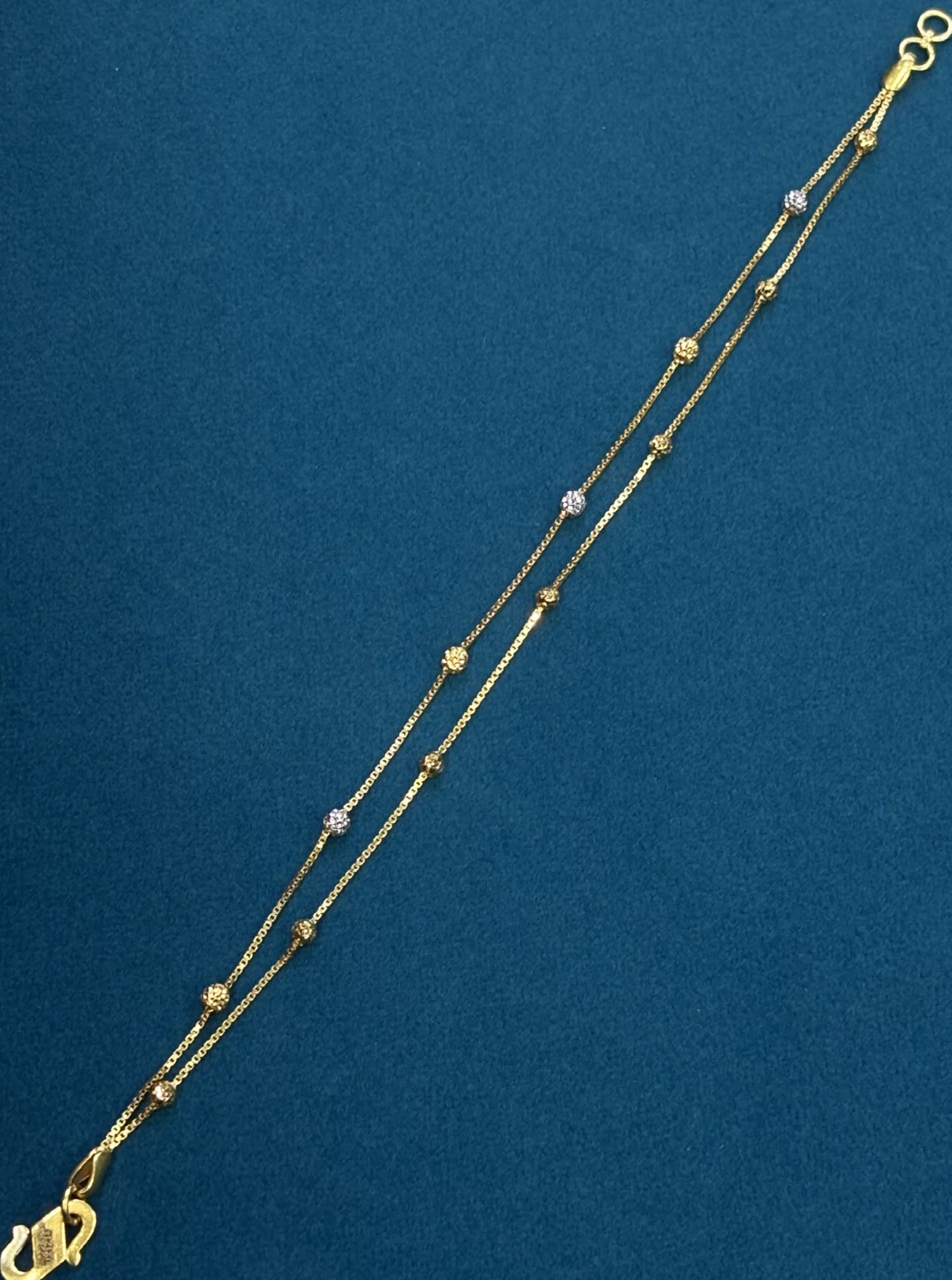Double Chain Ladies Bracelet Amrutha Jewellers 23-11-7, Nageswara Rao Pantulu Rd, Satyaranayana Puram, Vijayawada, Andhra Pradesh 520011, India