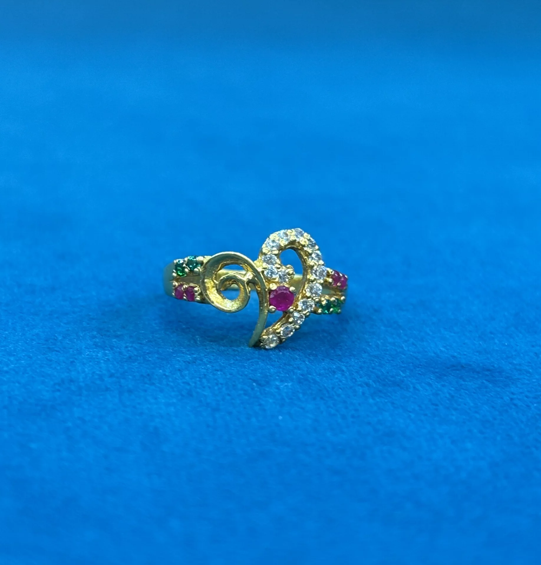 Gold Fancy Ring Amrutha Jewellers 23-11-7, Nageswara Rao Pantulu Rd, Satyaranayana Puram, Vijayawada, Andhra Pradesh 520011, India