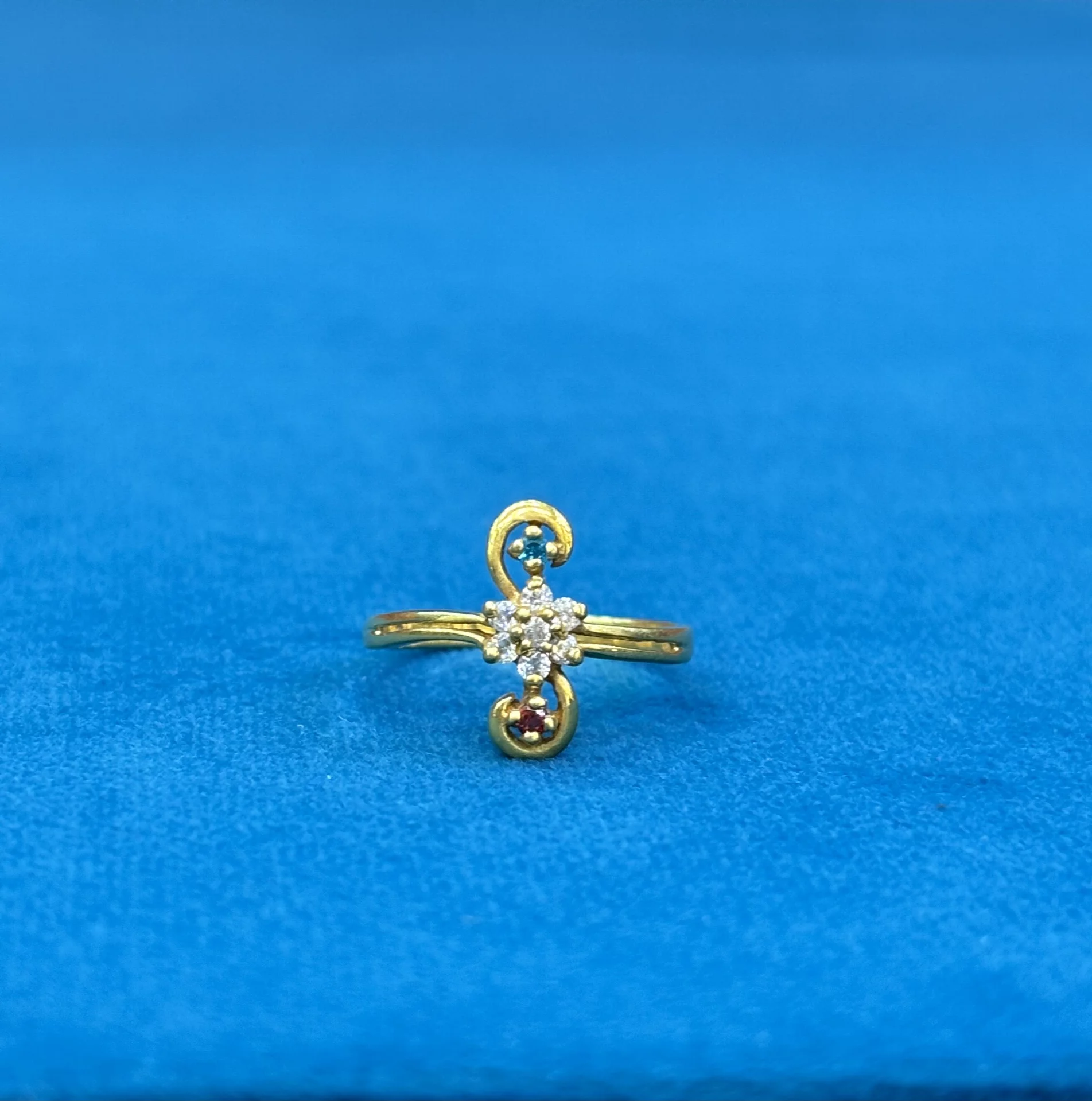 Gold Fancy Ring Amrutha Jewellers 23-11-7, Nageswara Rao Pantulu Rd, Satyaranayana Puram, Vijayawada, Andhra Pradesh 520011, India