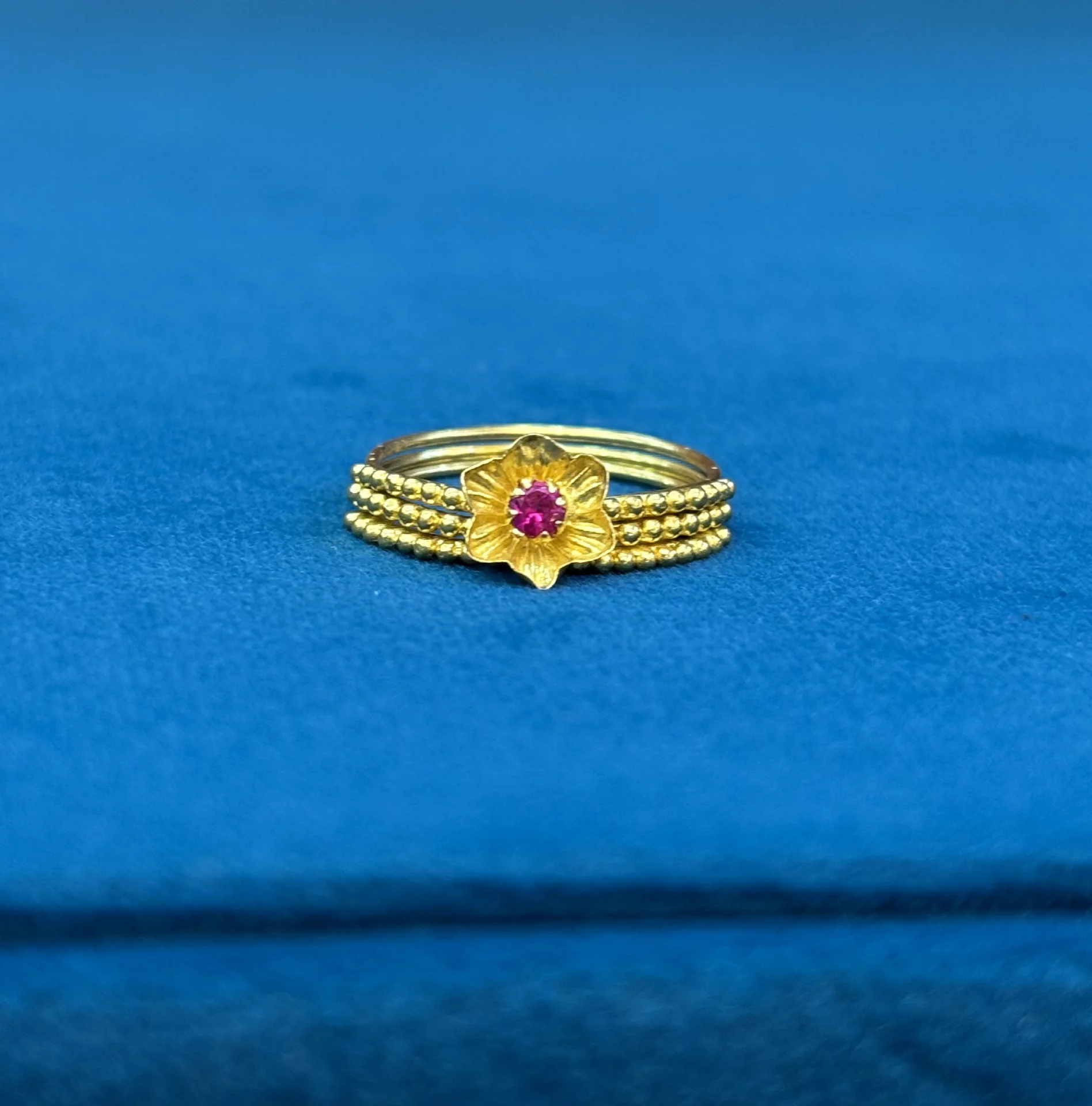 Gold Fancy Ring Amrutha Jewellers 23-11-7, Nageswara Rao Pantulu Rd, Satyaranayana Puram, Vijayawada, Andhra Pradesh 520011, India