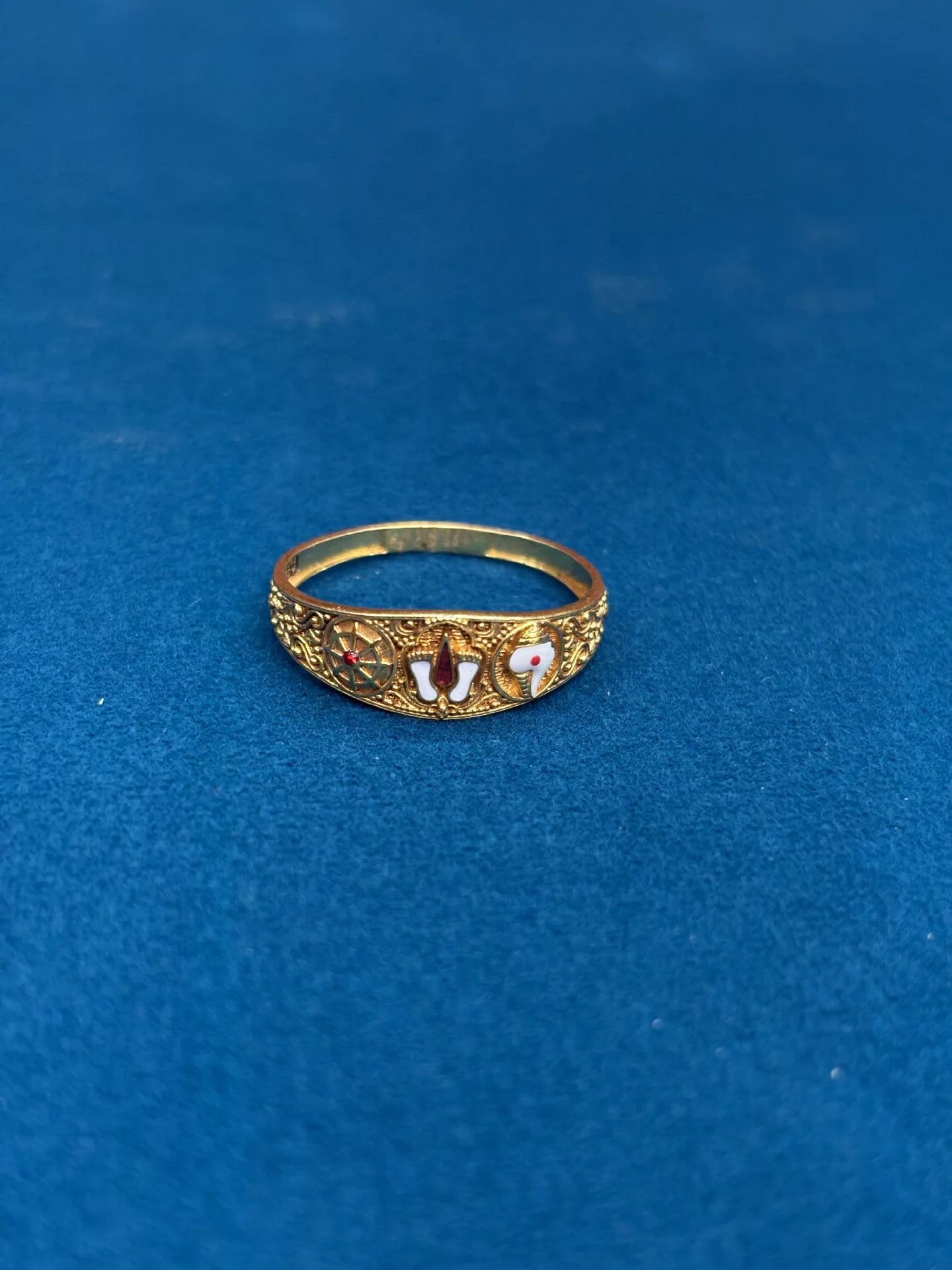 Gold Balaji Namam Ring Amrutha Jewellers 23-11-7, Nageswara Rao Pantulu Rd, Satyaranayana Puram, Vijayawada, Andhra Pradesh 520011, India