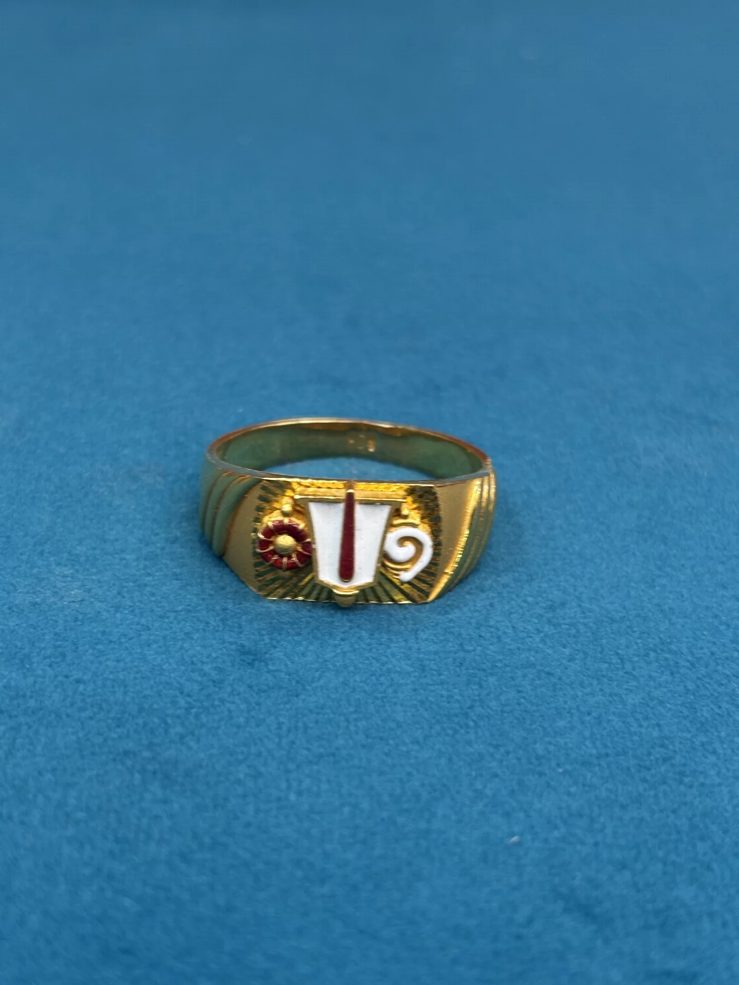 Gold Balaji Namam Ring Amrutha Jewellers 23-11-7, Nageswara Rao Pantulu Rd, Satyaranayana Puram, Vijayawada, Andhra Pradesh 520011, India
