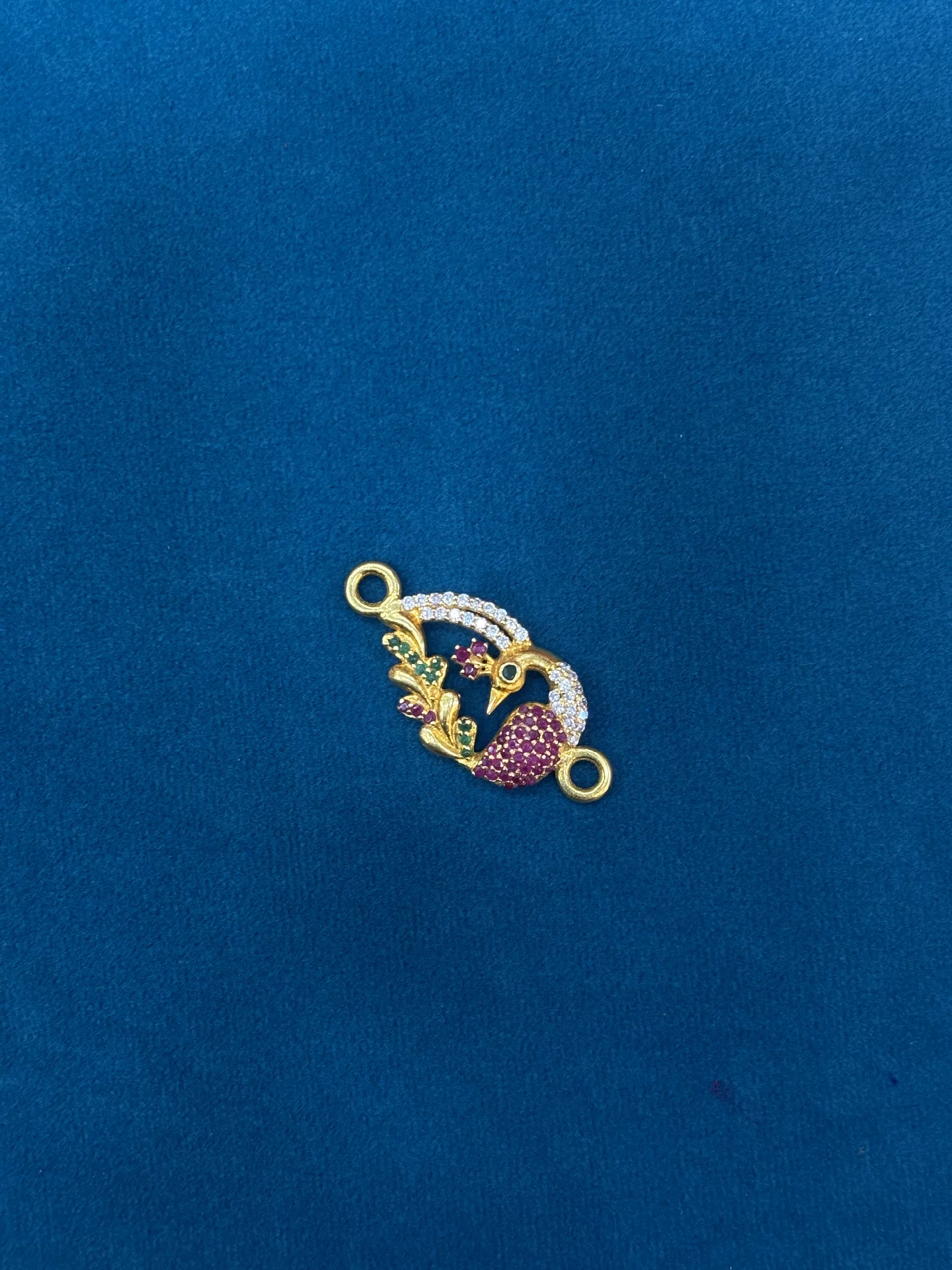 Gold Peacock Side Lockets