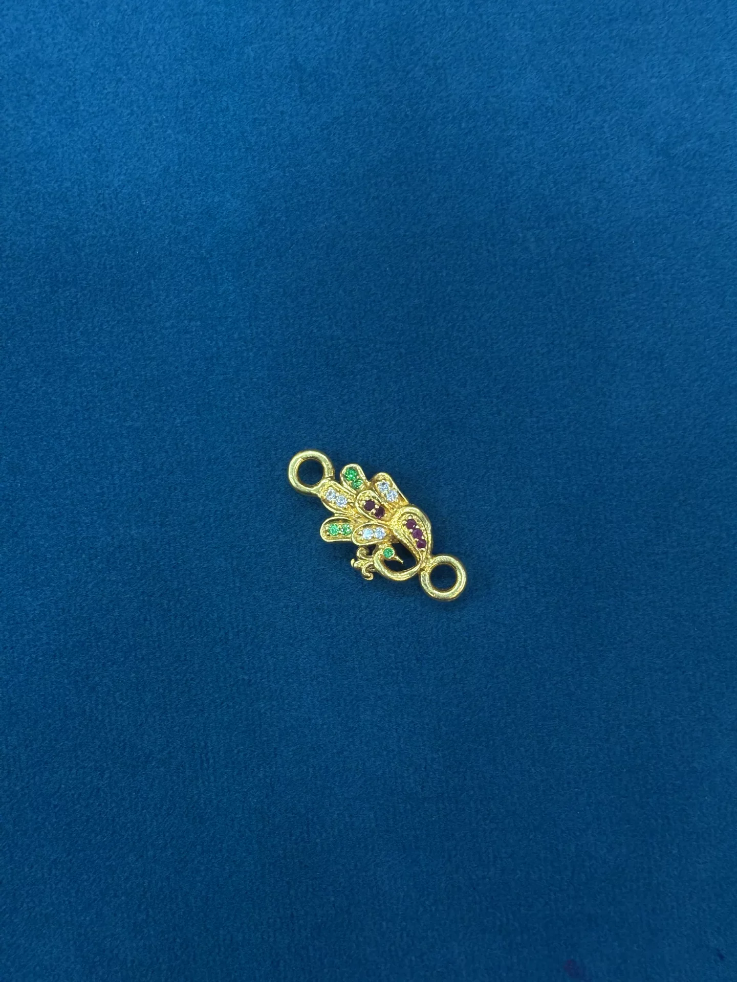 Gold Peacock Side Lockets