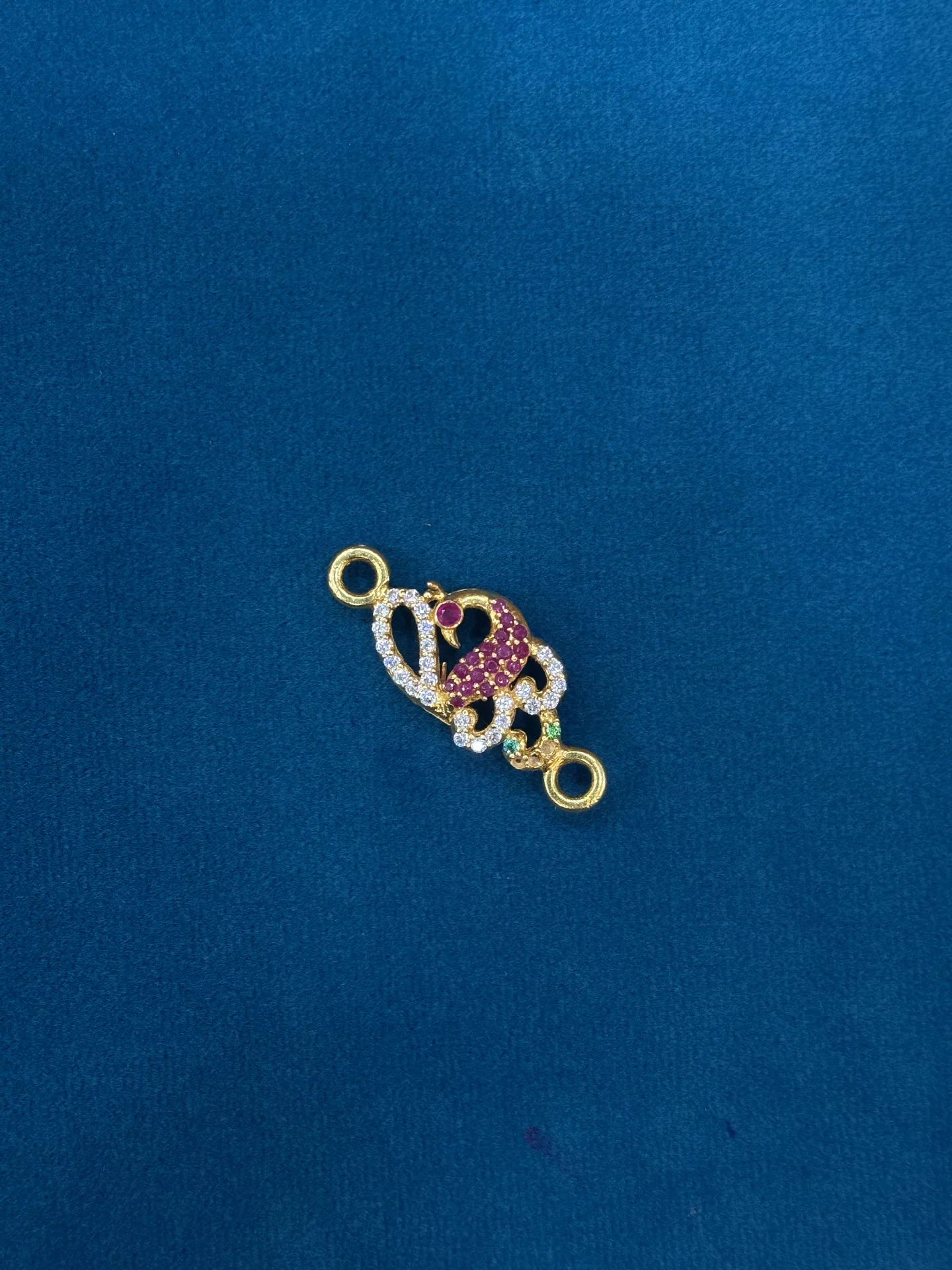 Gold Peacock Side Lockets