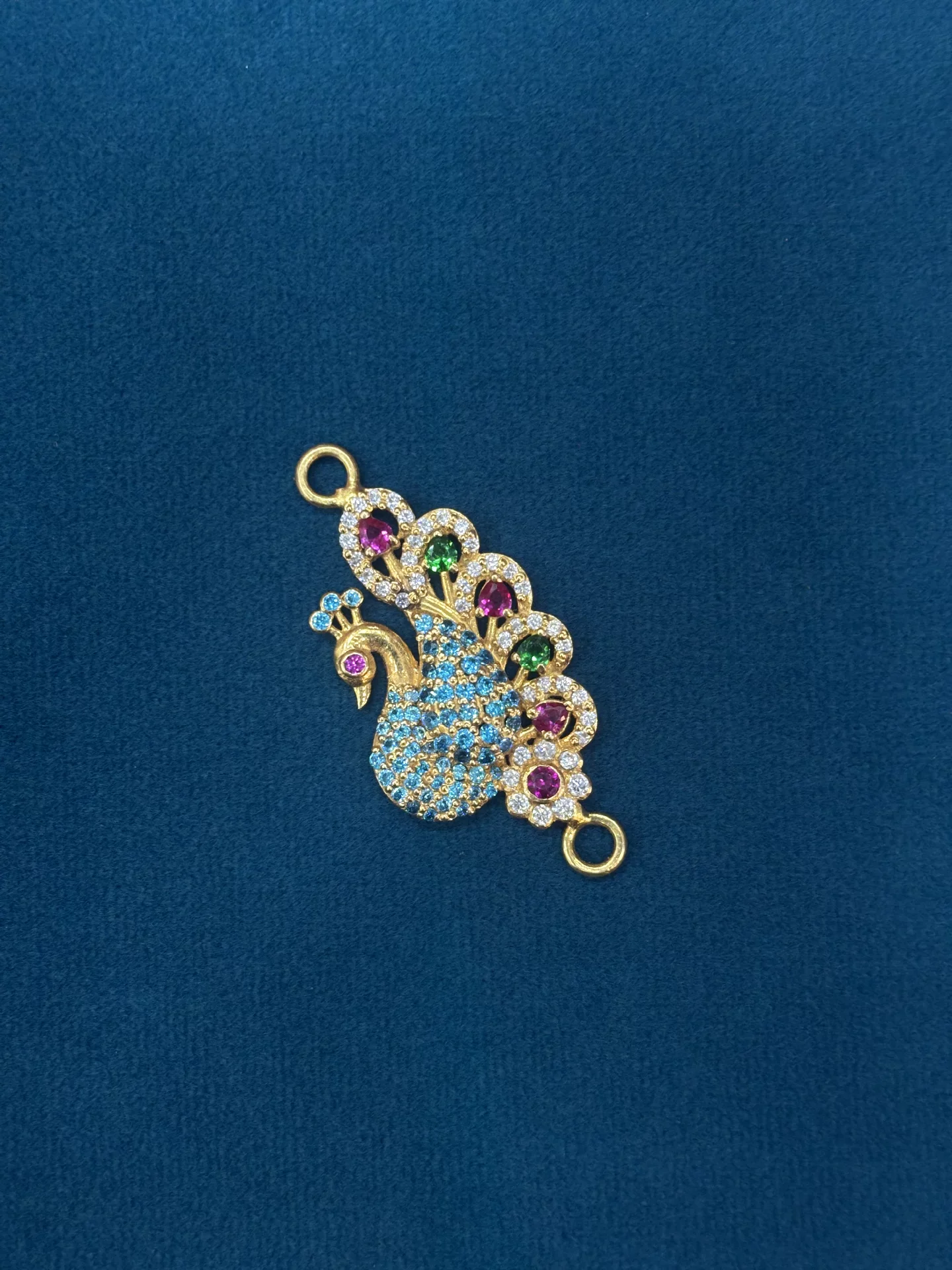 Gold Peacock Side Lockets