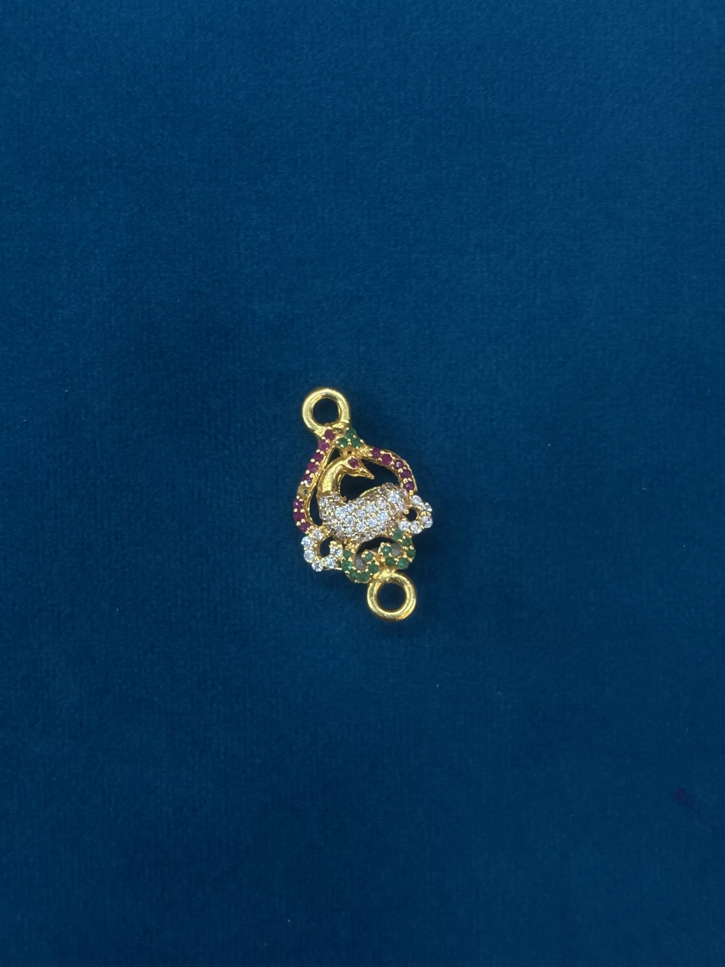 Gold Peacock Side Lockets