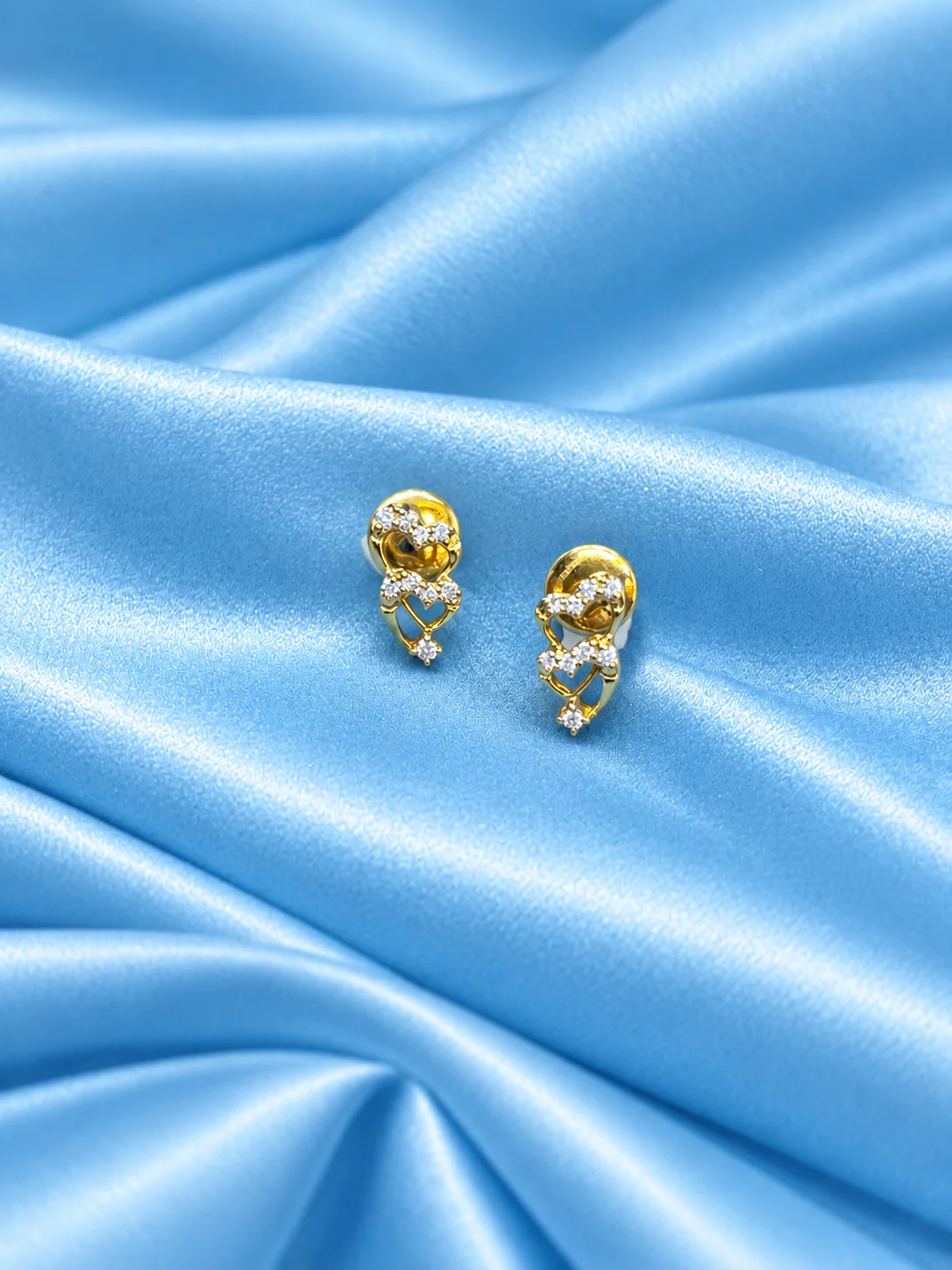 Diamond Heart Earrings