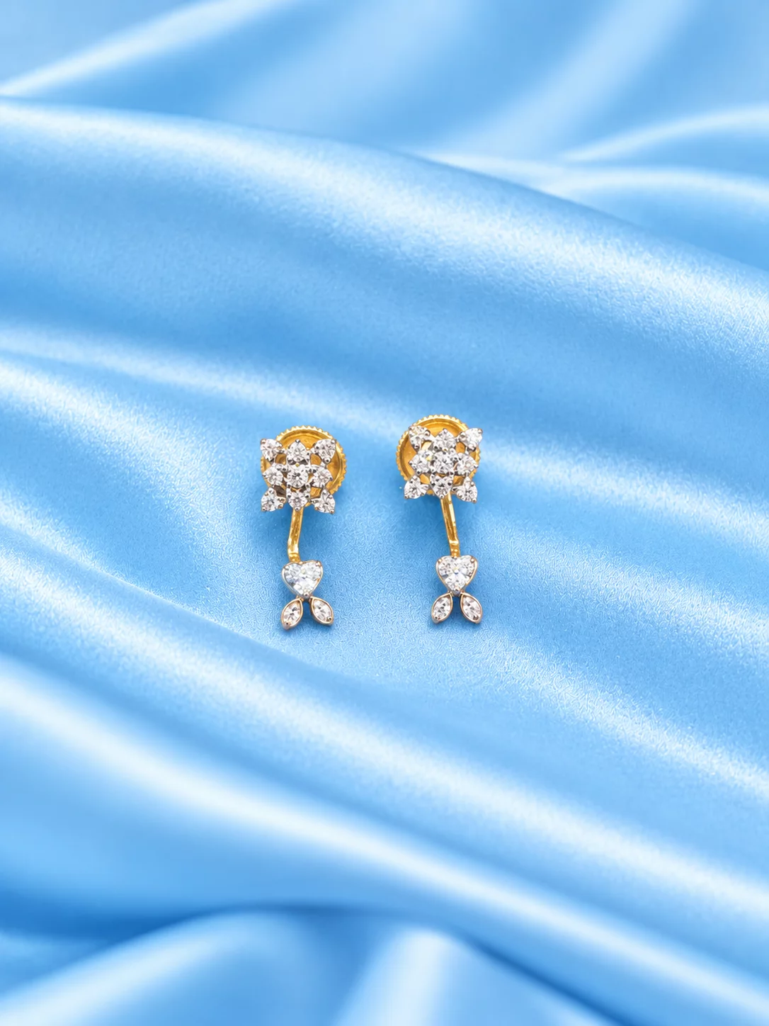 Gold Diamond Earrings