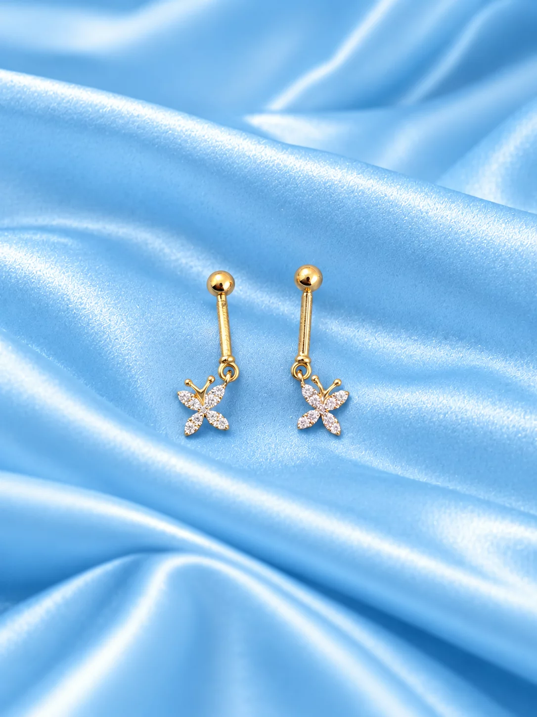 Gold Diamond Earrings