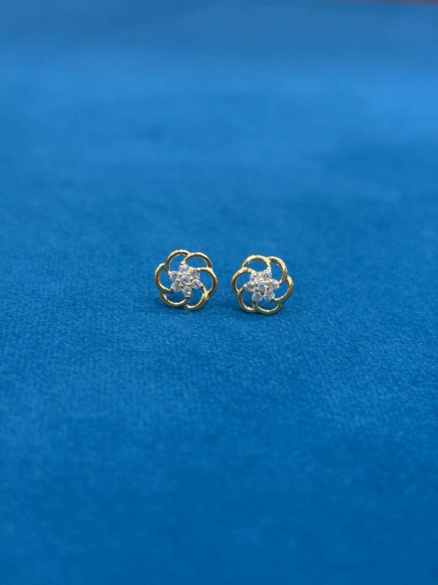 Gold Unique Studs