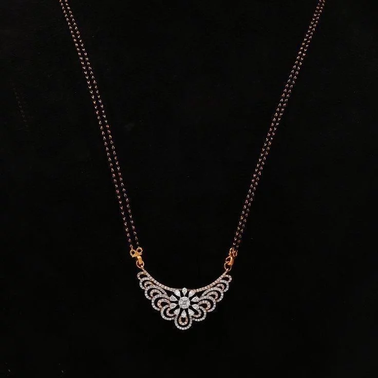 Long Black Beads Chain