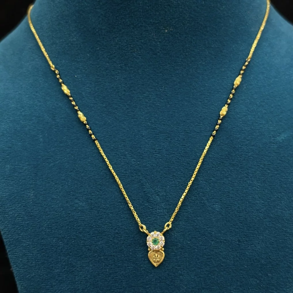 Lakshmi black beads chain
