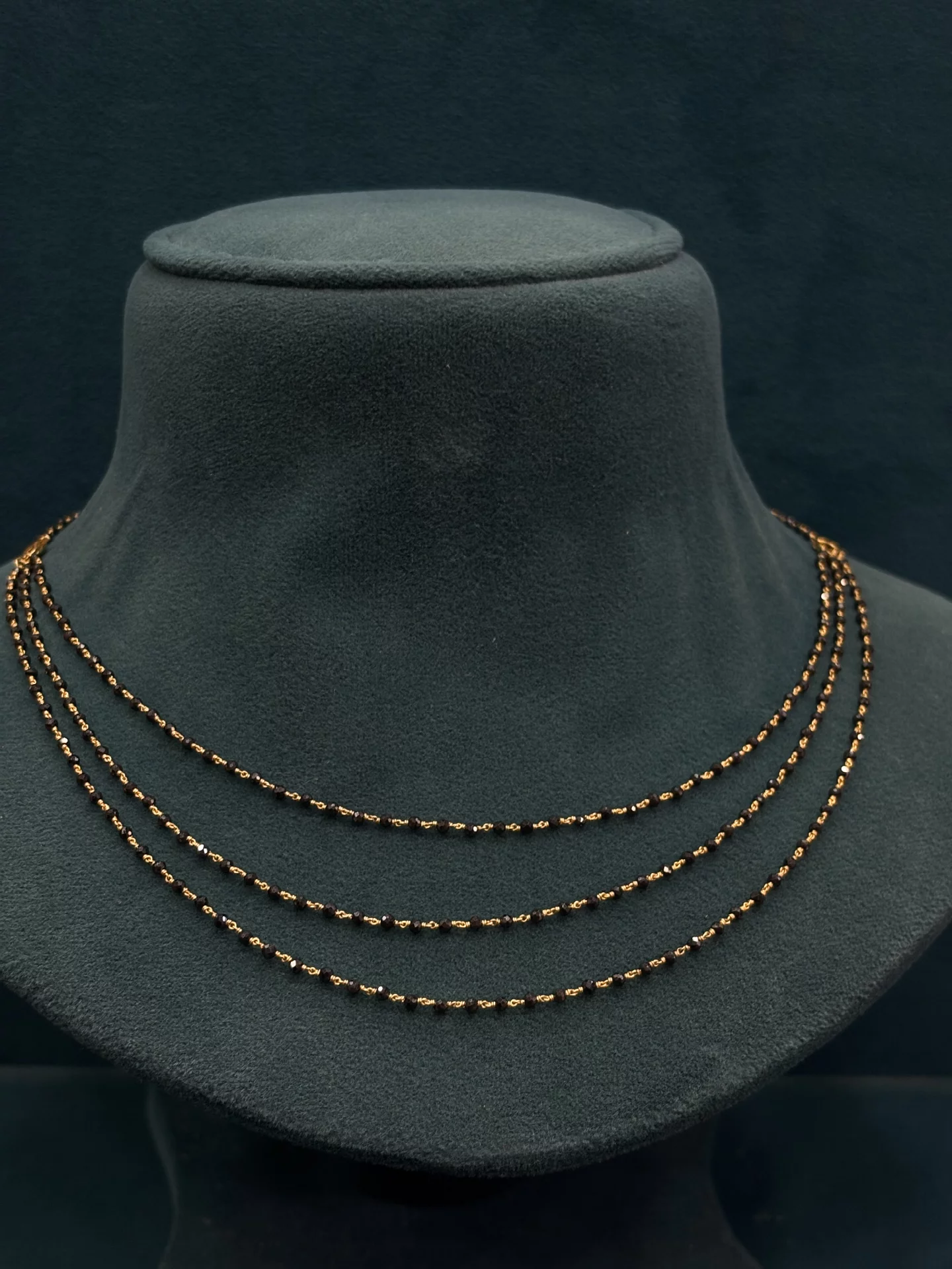 Detachable Black Beads Chain