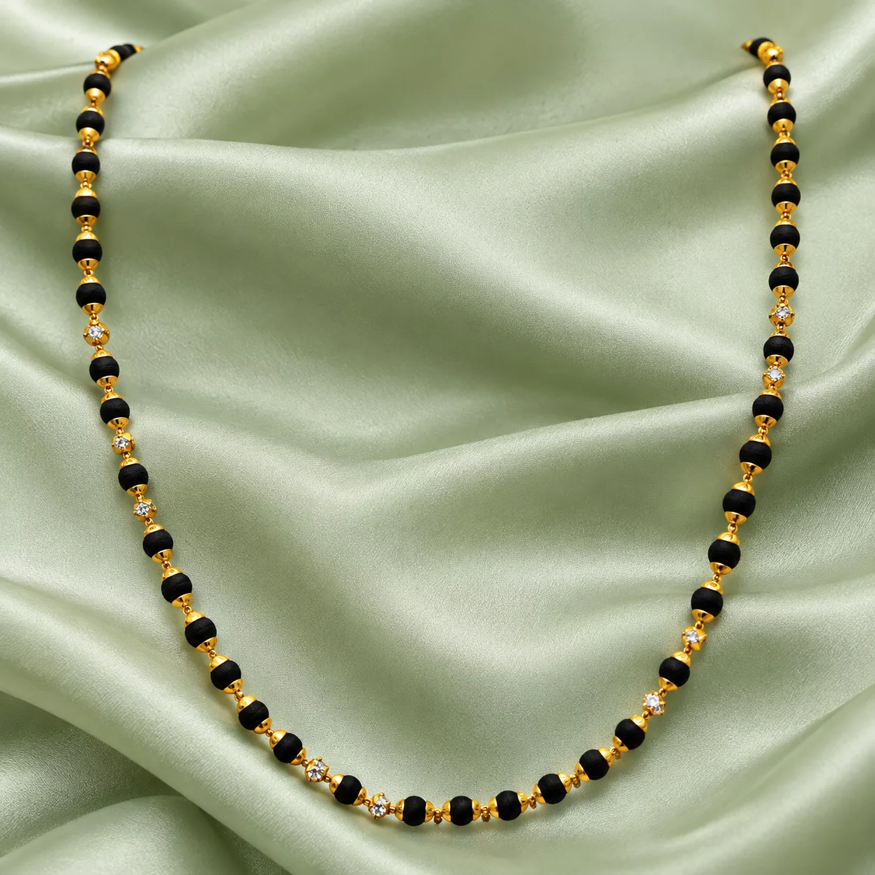 Gold Karungali mala