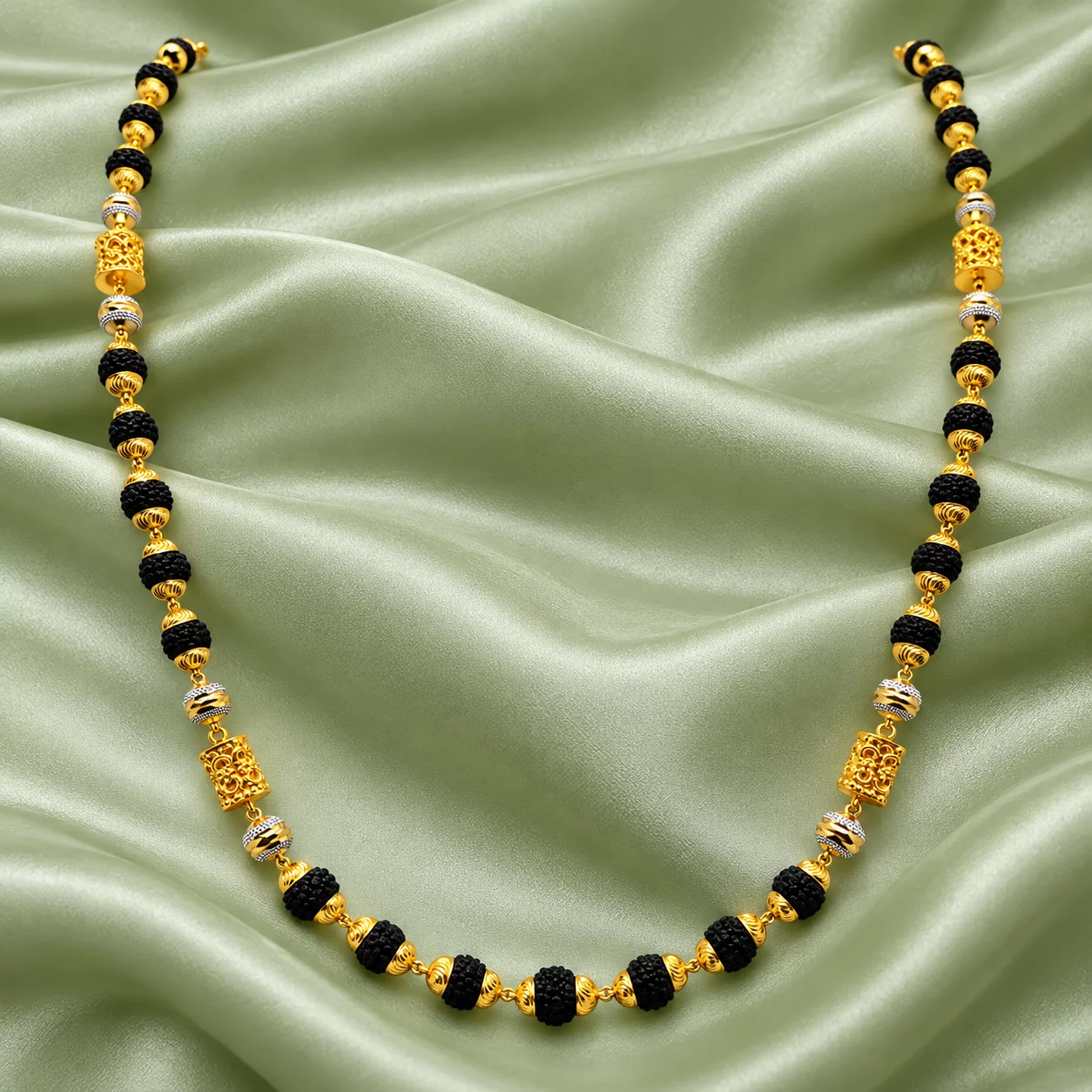 Gold Karungali mala