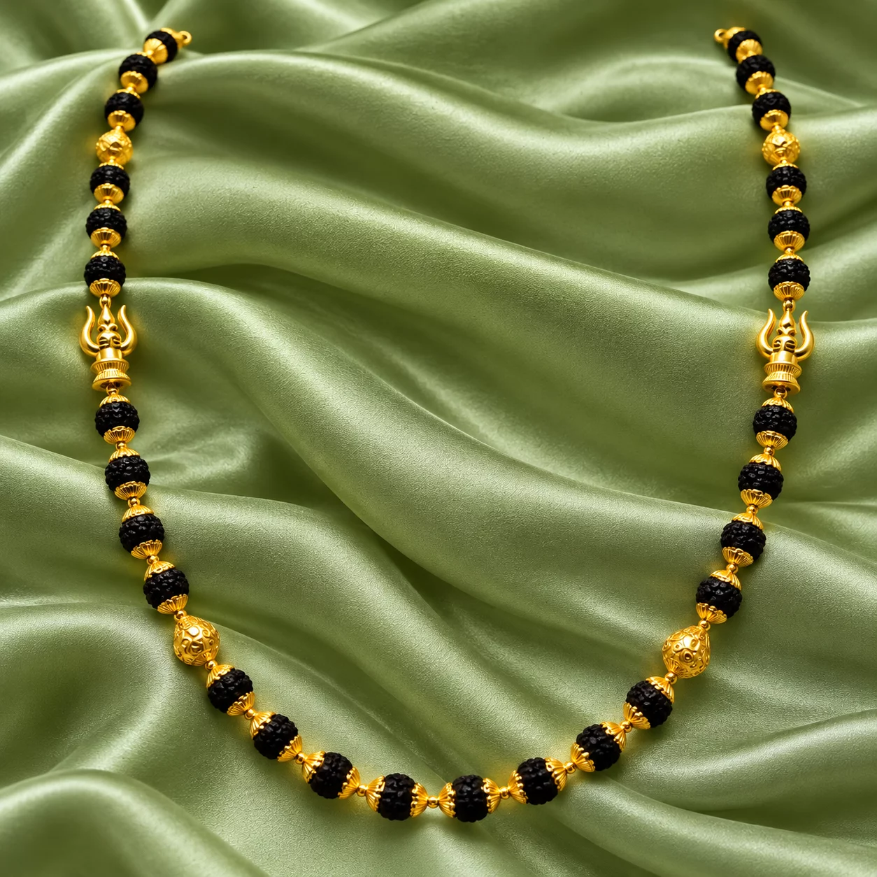 Gold Karungali mala