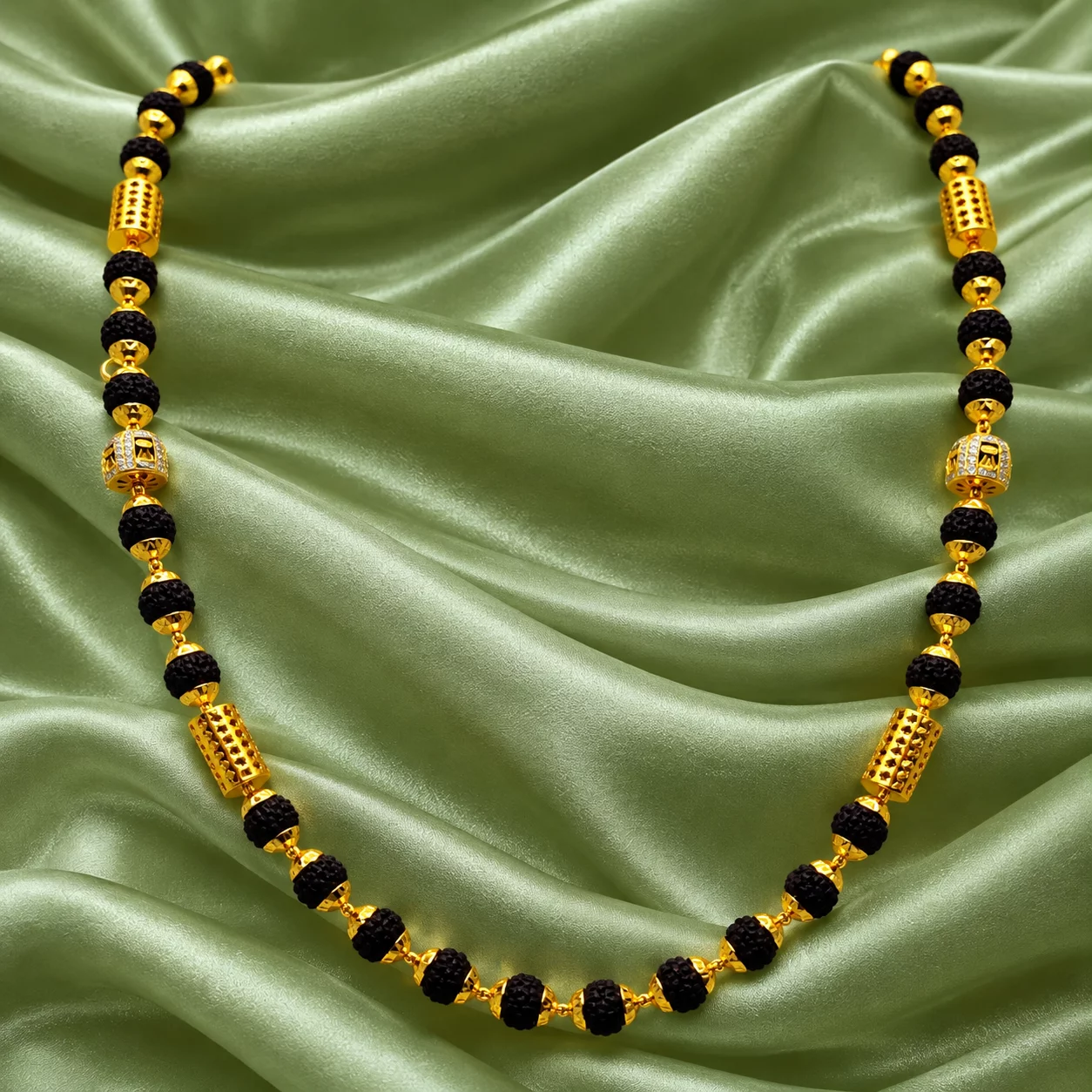 Gold Karungali mala