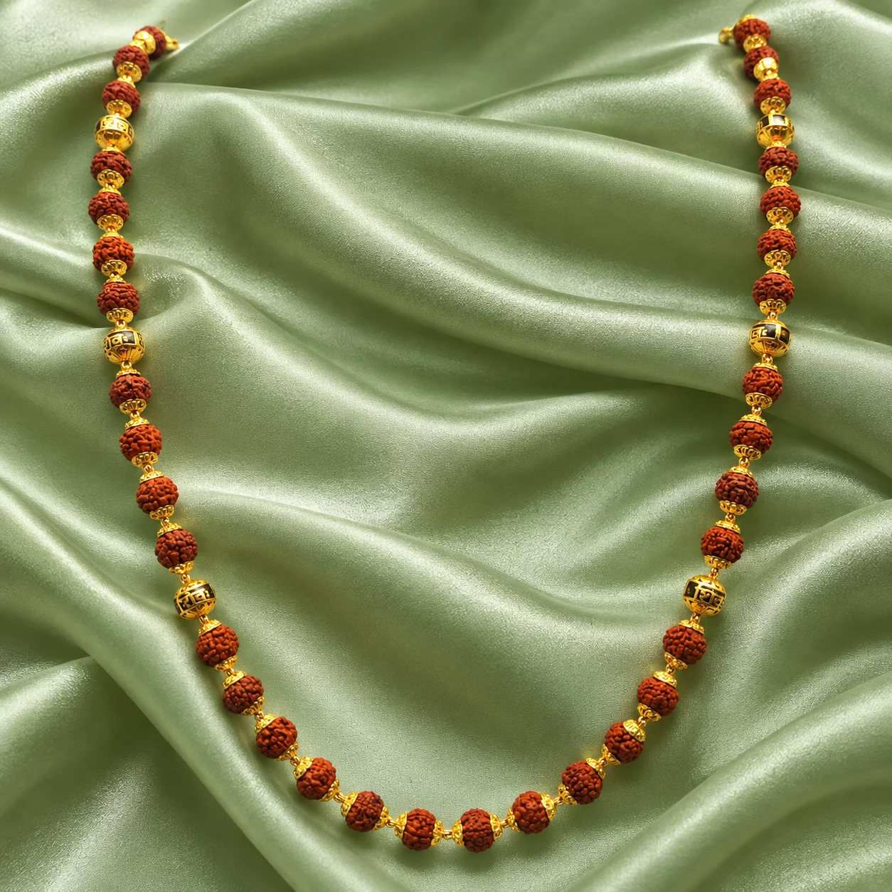 Gold Rudraksha mala