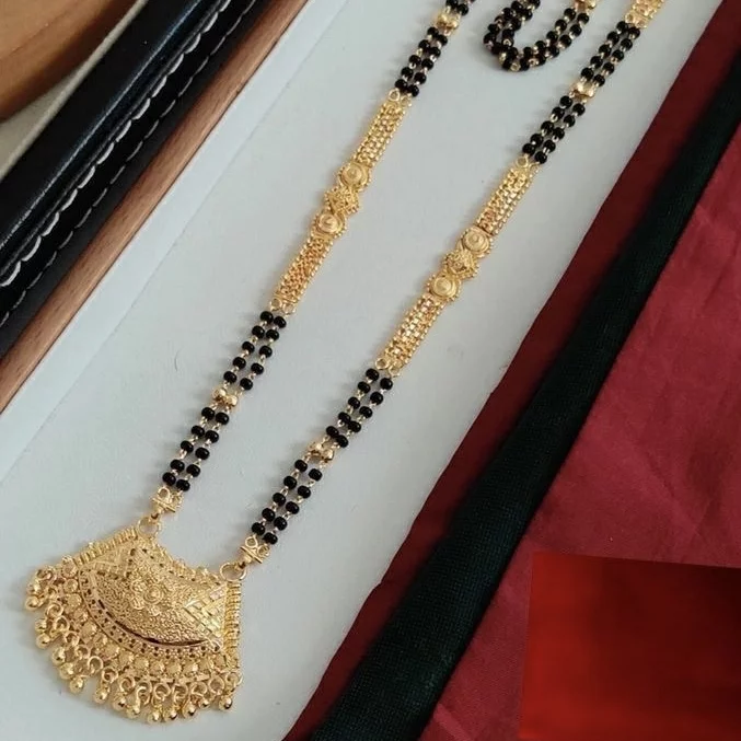 Long Black Beads Chain