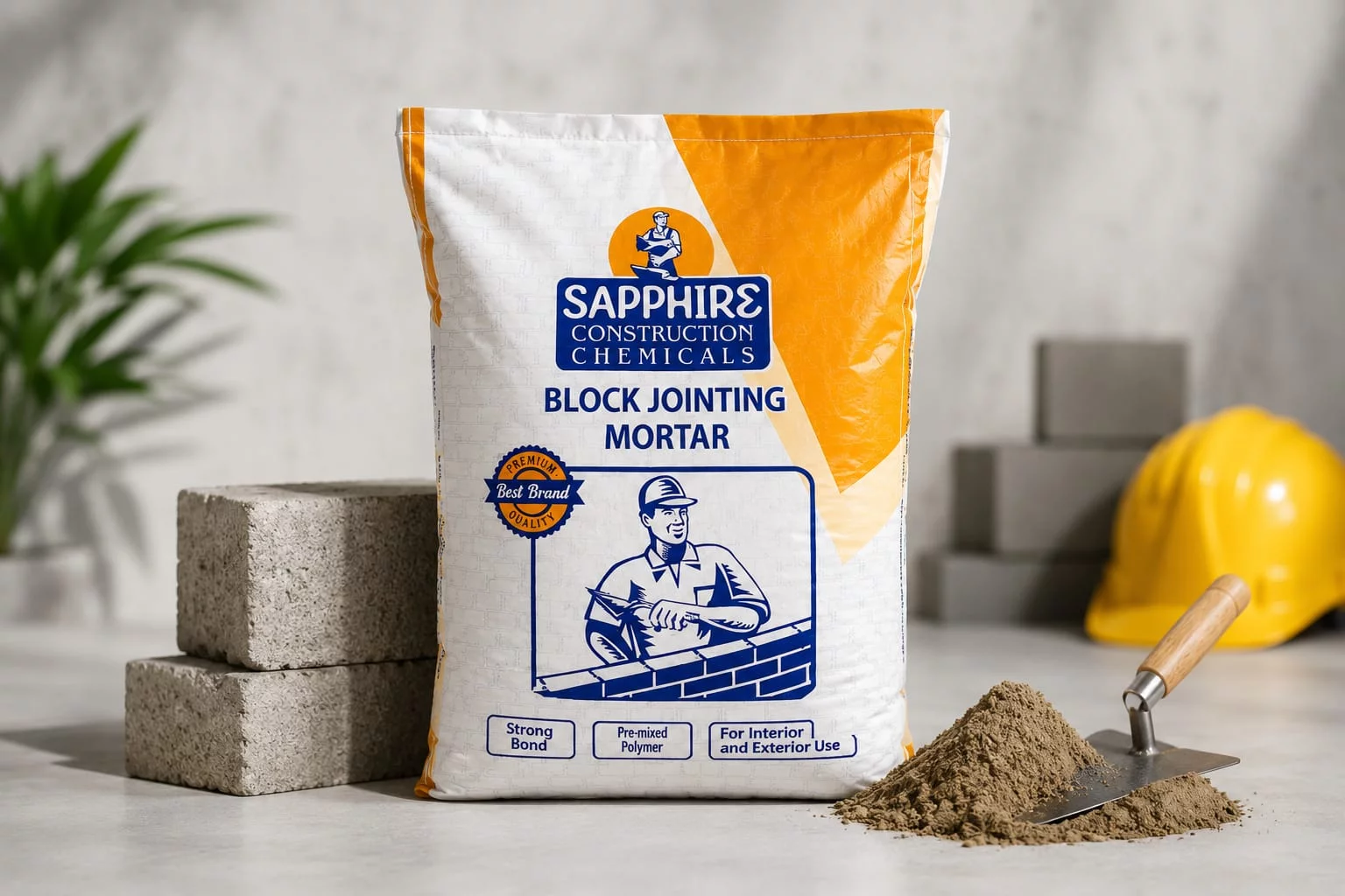 Block Jointing Mortar SAPPHIRE CONSTRUCTION CHEMICALS Hinjawadi Phase II, Rajiv Gandhi Infotech Park, Hinjawadi, Pune, Maharashtra 411057, India