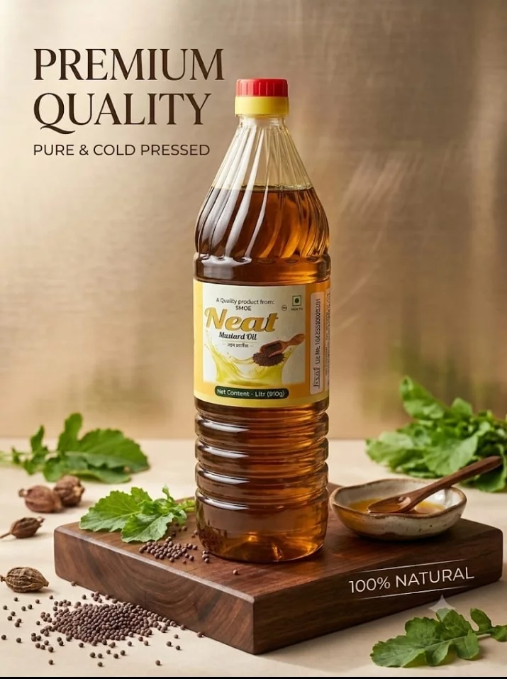 Neat Mustard Oil Swarnim Mustard Oil Enterprise Satan Pur, Bihar 848132, India