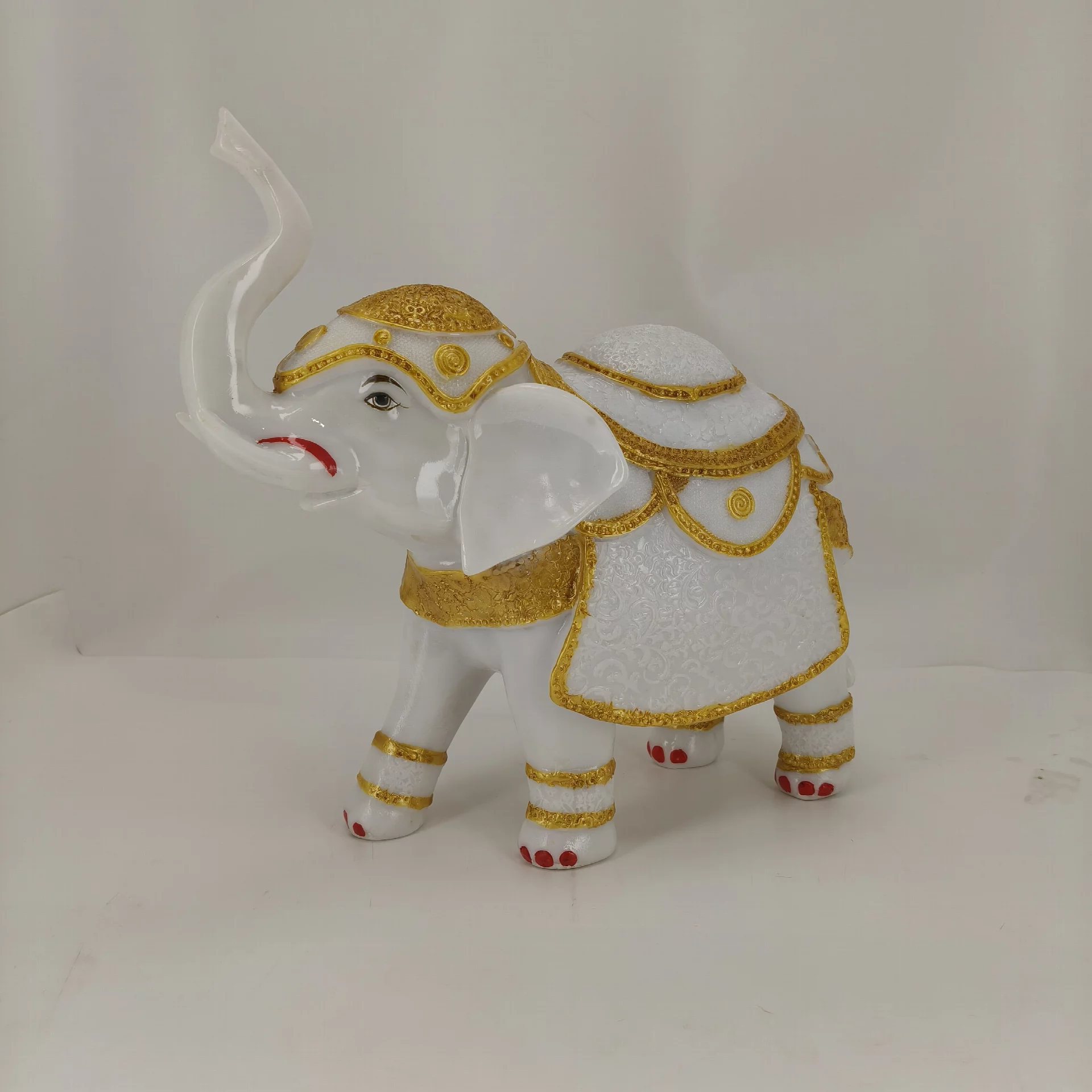 Golden Elephant White with Gold