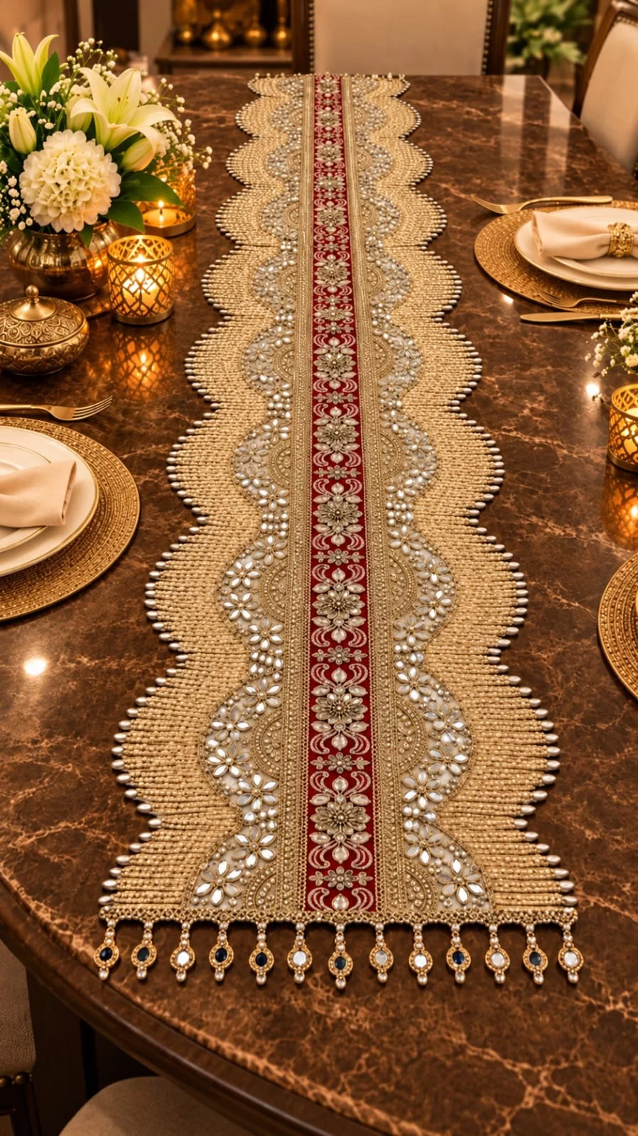 Elegant Pearl Door Toran