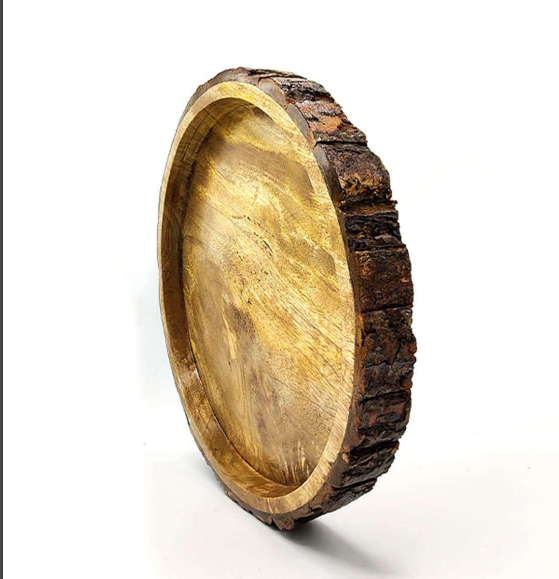 Handcrafted Wooden Serving Tray-https://i-media.vyaparify.com/vcards/products/32416/Handcrafted-Wooden-Serving-Tray.png Image