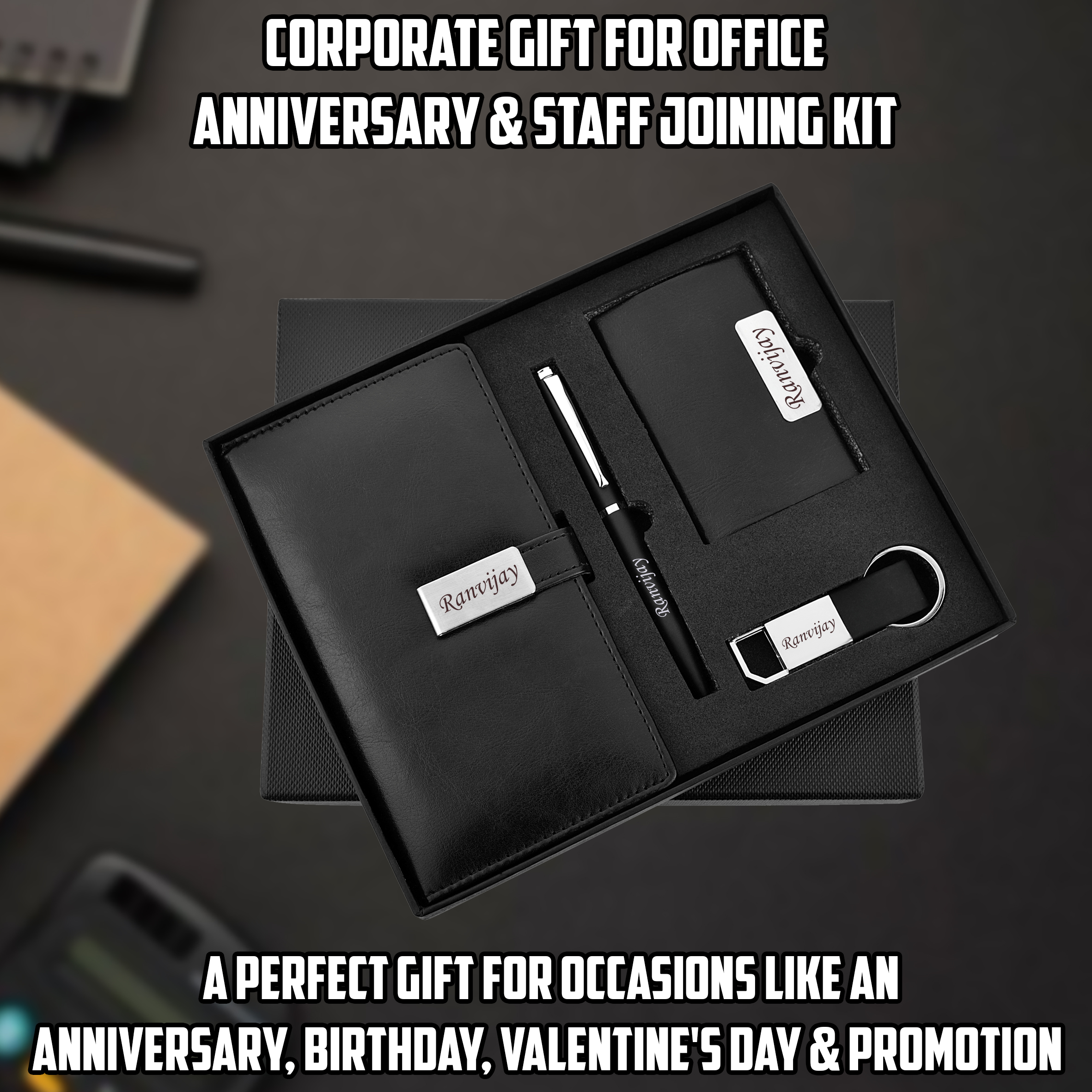 Personalized Pen,Key-Chain,Card Holder and Diary-https://i-media.vyaparify.com/vcards/products/32420/4-(1).jpg Image