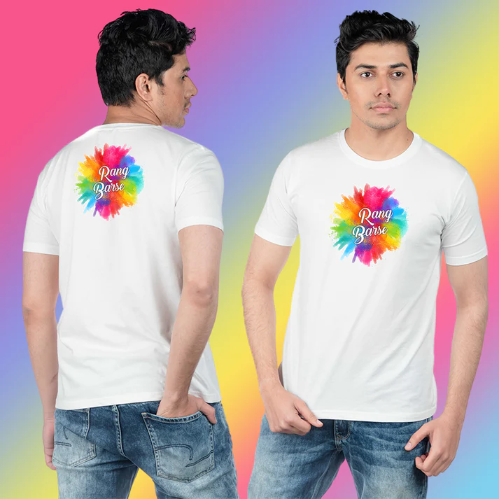 Chombooka Men's Colorful Polyester Holi Printed T-Shirt-https://i-media.vyaparify.com/vcards/products/32497/Chombooka-Men's-Colorful-Polyester-Holi-Printed-T-Shirt.png Image