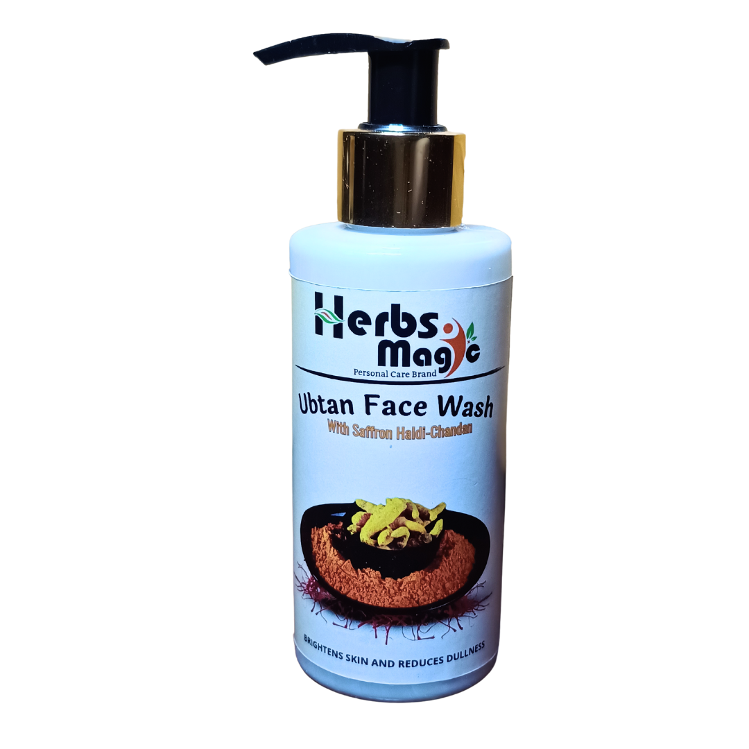 Herbs Magic Ayurvedic Ubtan Face Wash for All Skin Type with Turmeric &amp; Saffron for Skin brightning and Tan removal-https://i-media.vyaparify.com/vcards/products/33432/20240107_150345_0000.png Image