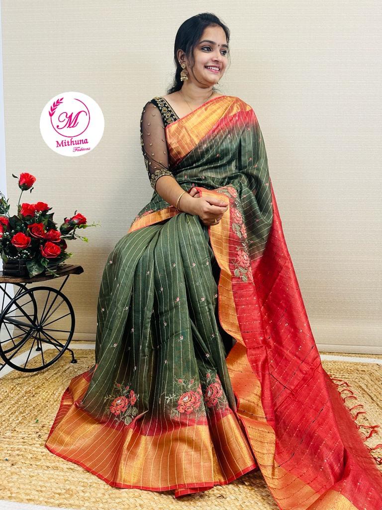 BSUB 24/3/2024- Semi Tussar strip Weaving design saree-https://i-media.vyaparify.com/vcards/products/33900/WhatsApp-Image-2024-03-24-at-11.45.59-AM.jpeg Image
